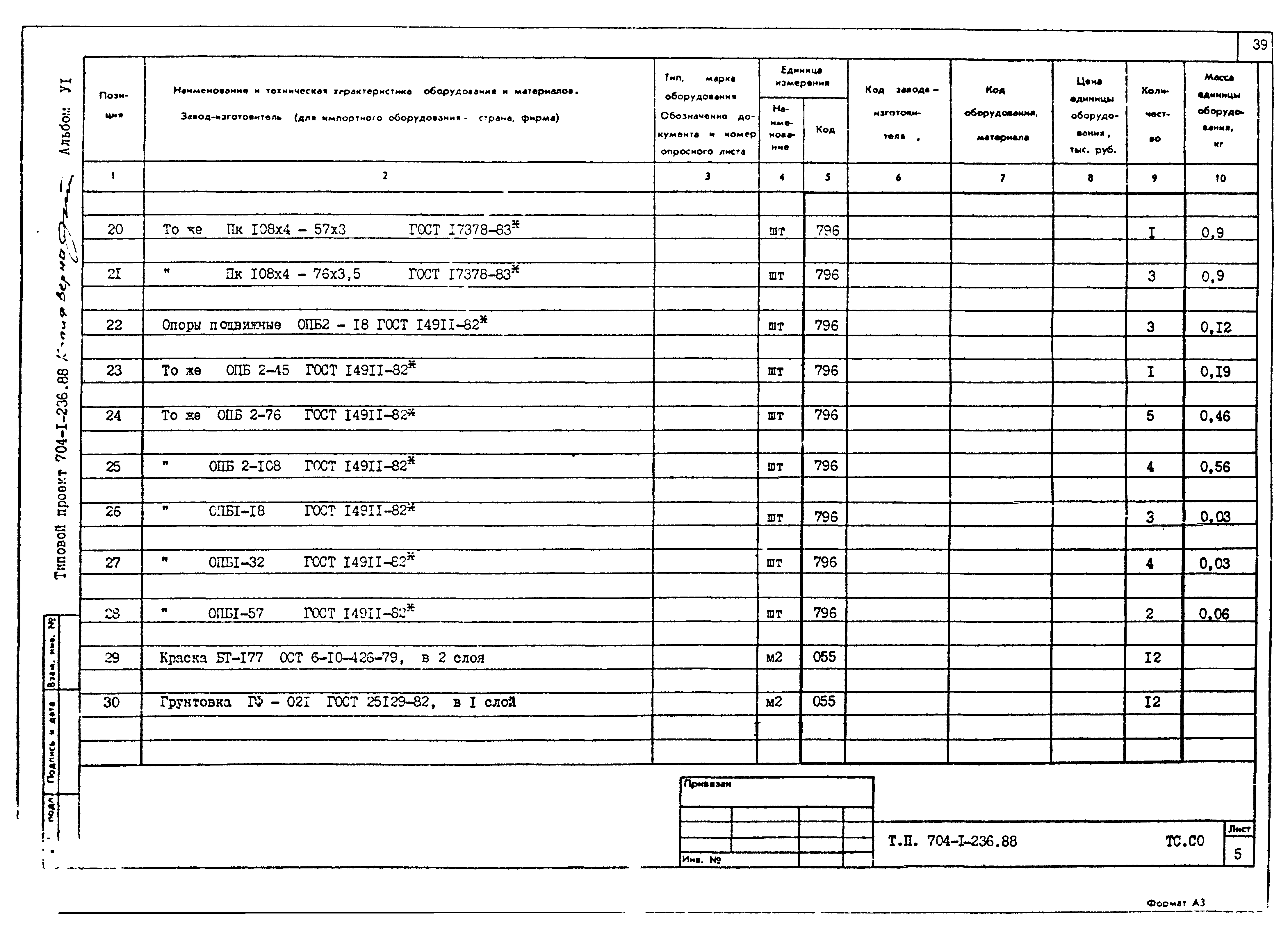 Типовой проект 704-1-236.88