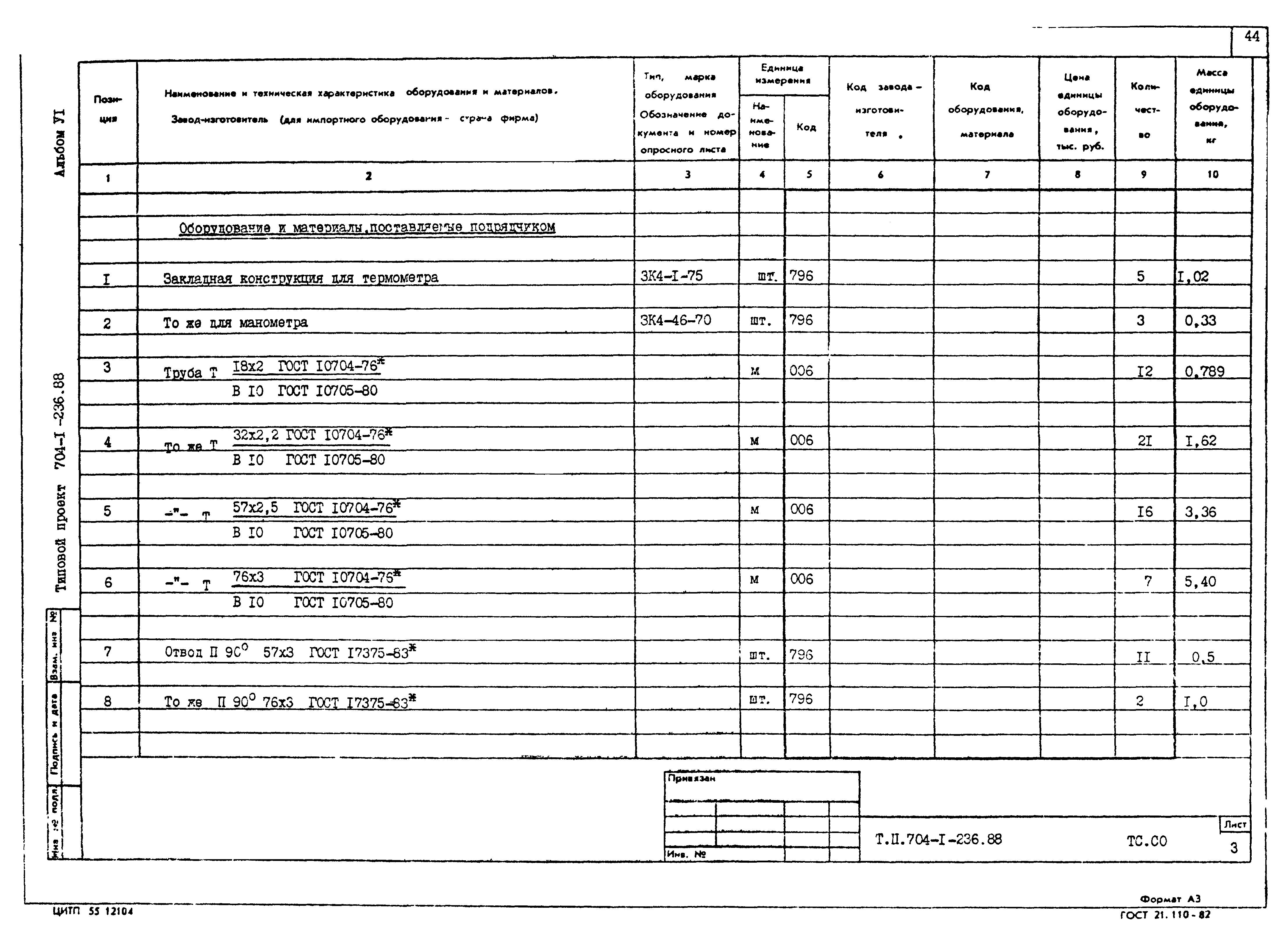 Типовой проект 704-1-236.88