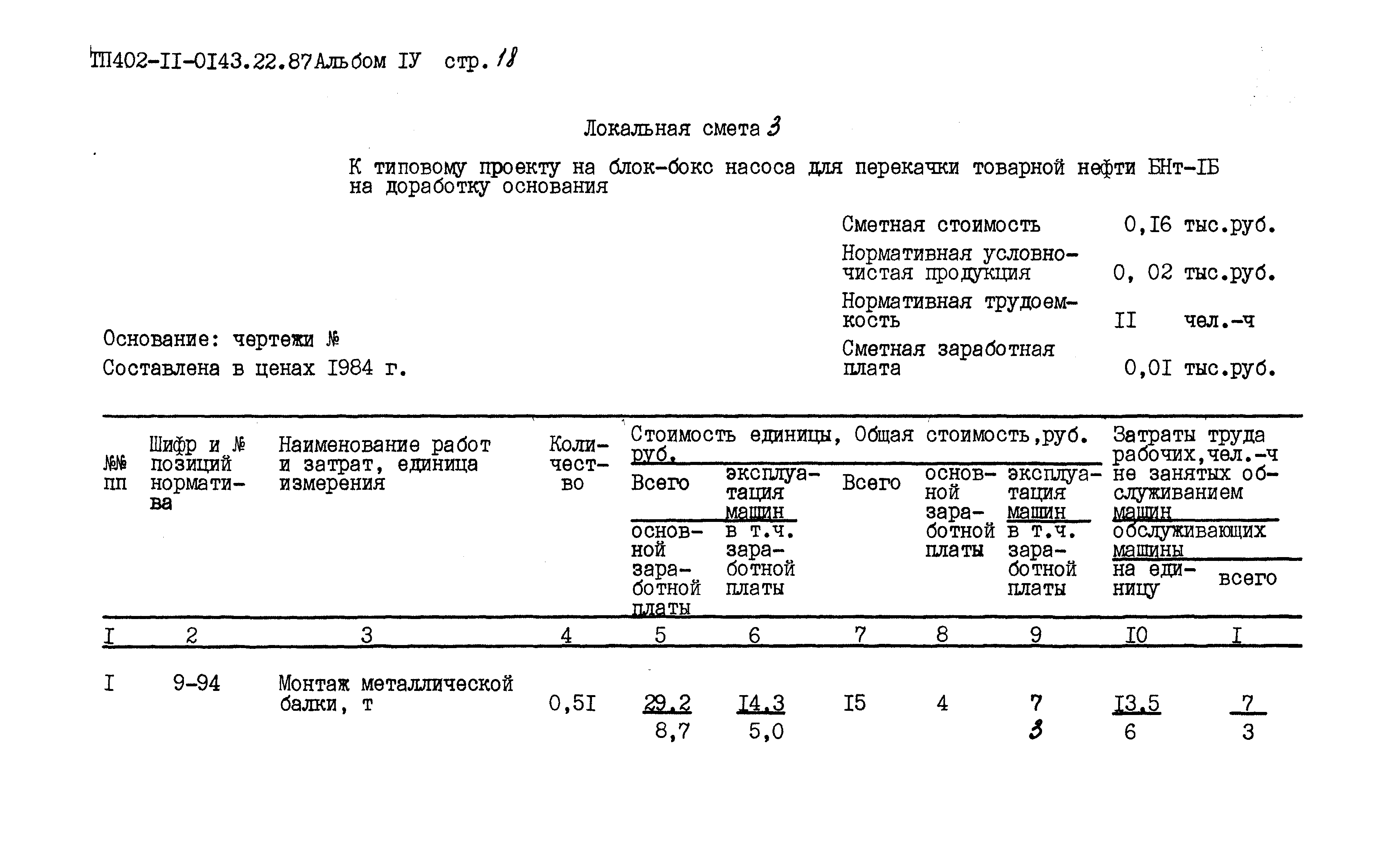 Типовые проектные решения 402-11-0143.22.87