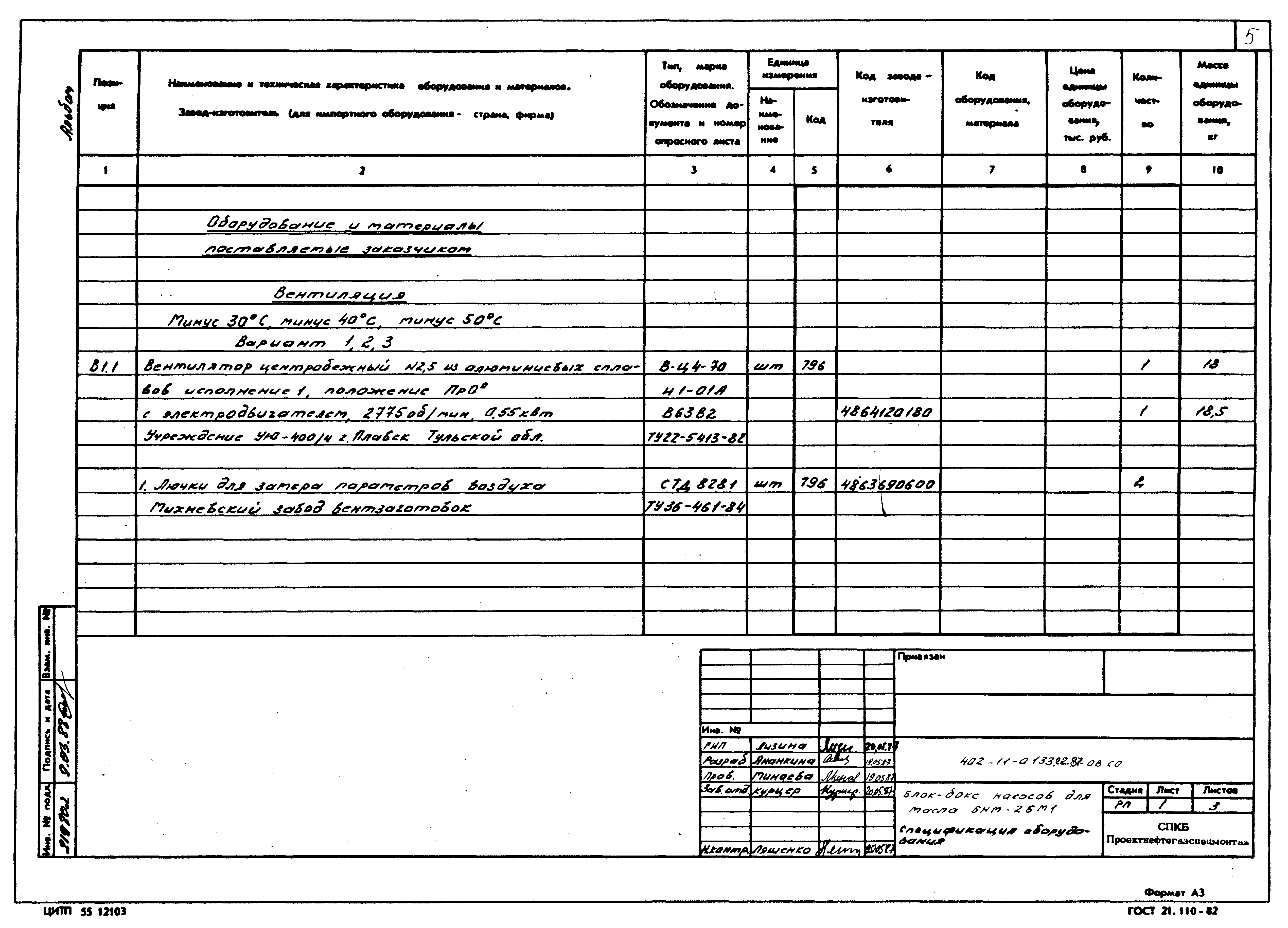 Типовые проектные решения 402-11-0133.22.87