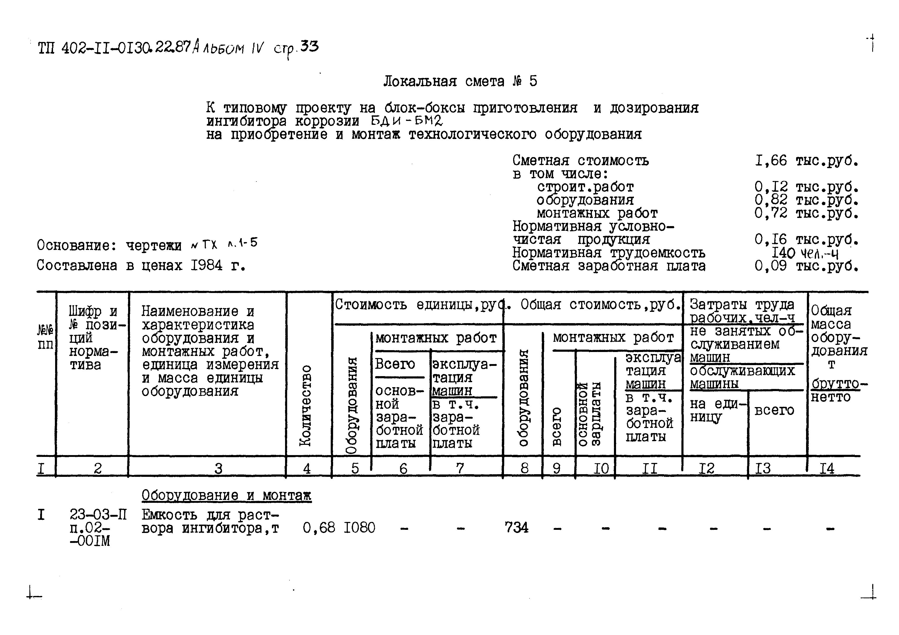 Типовые проектные решения 402-11-0130.22.88