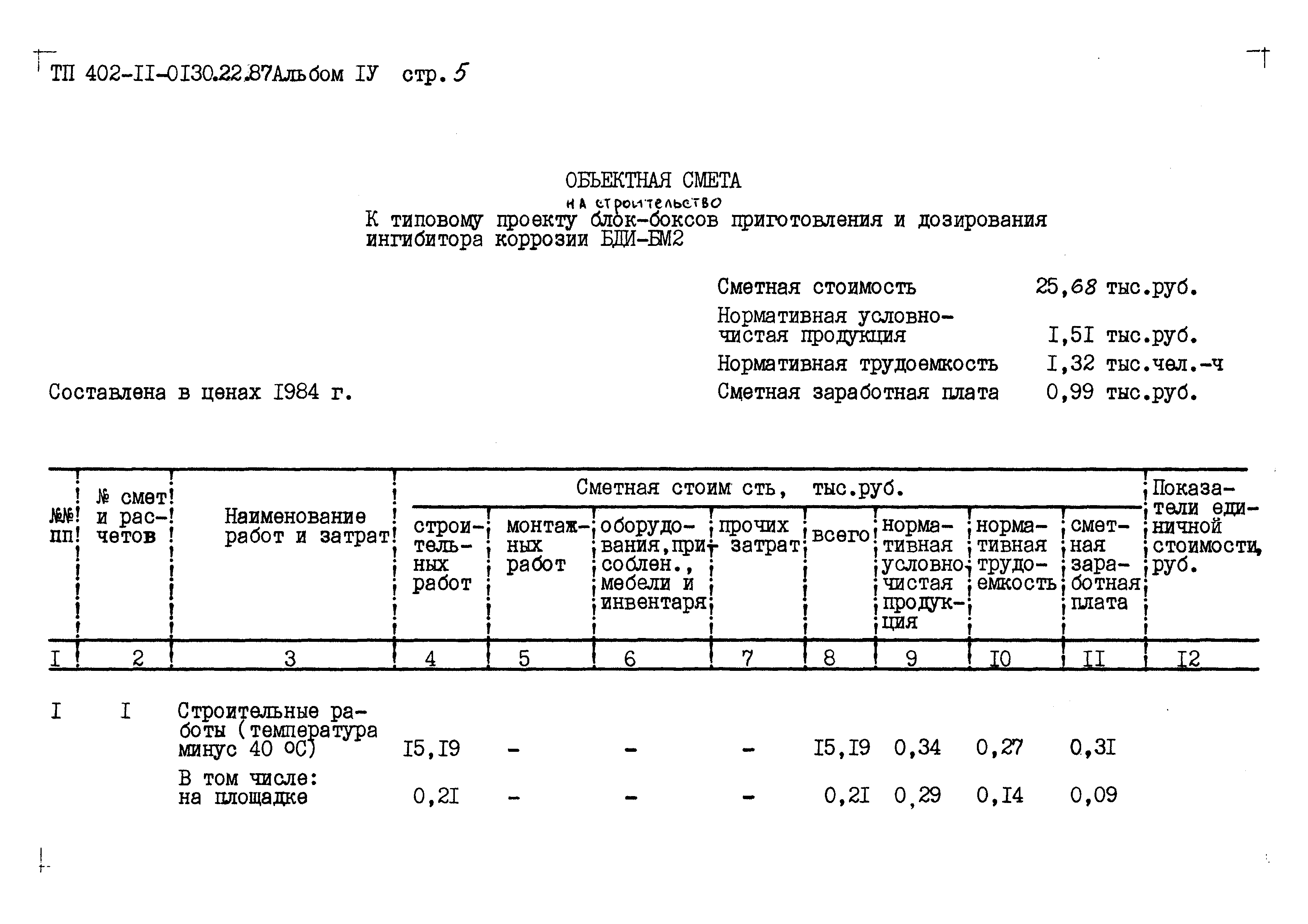 Типовые проектные решения 402-11-0130.22.88