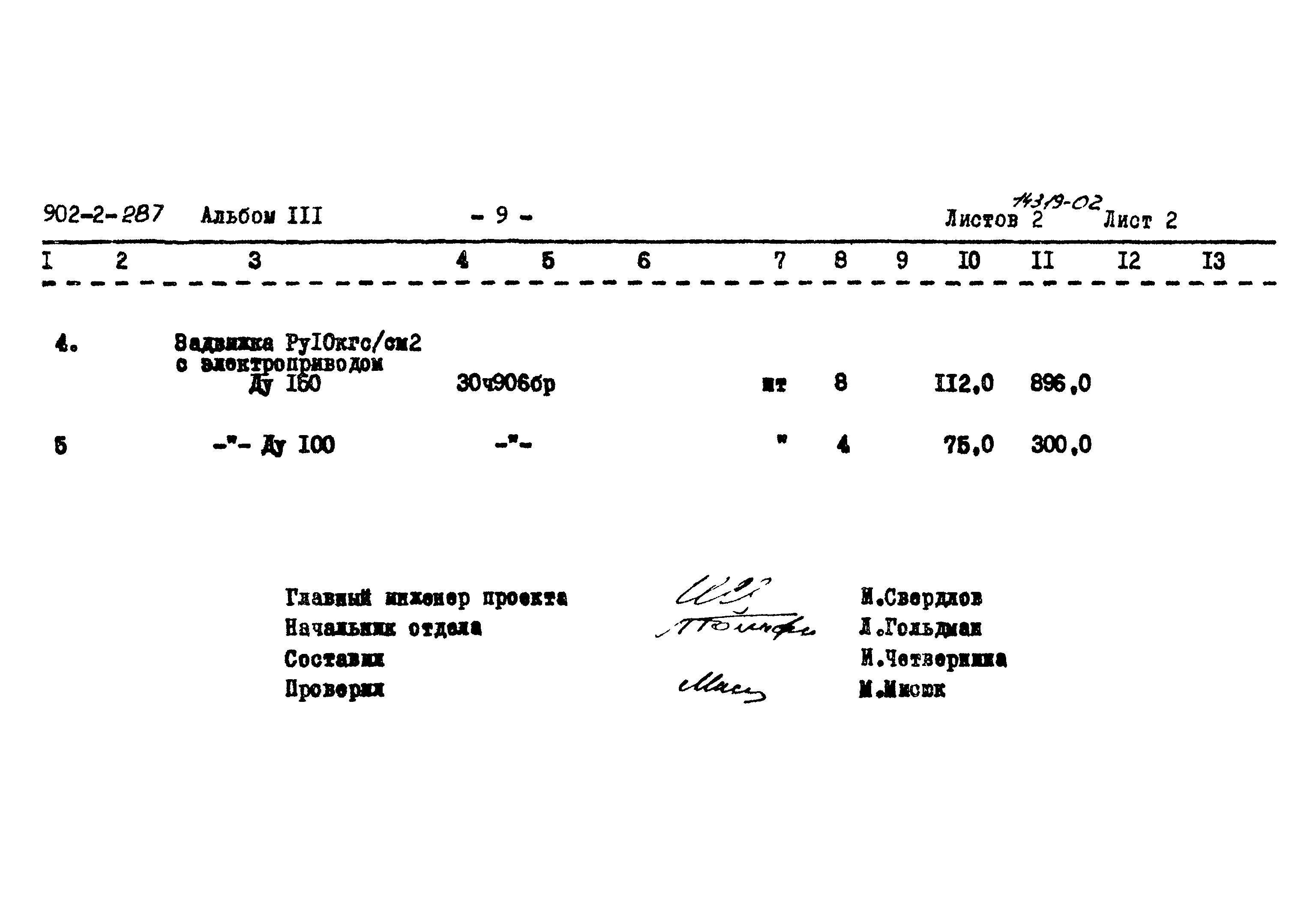 Типовой проект 902-2-287