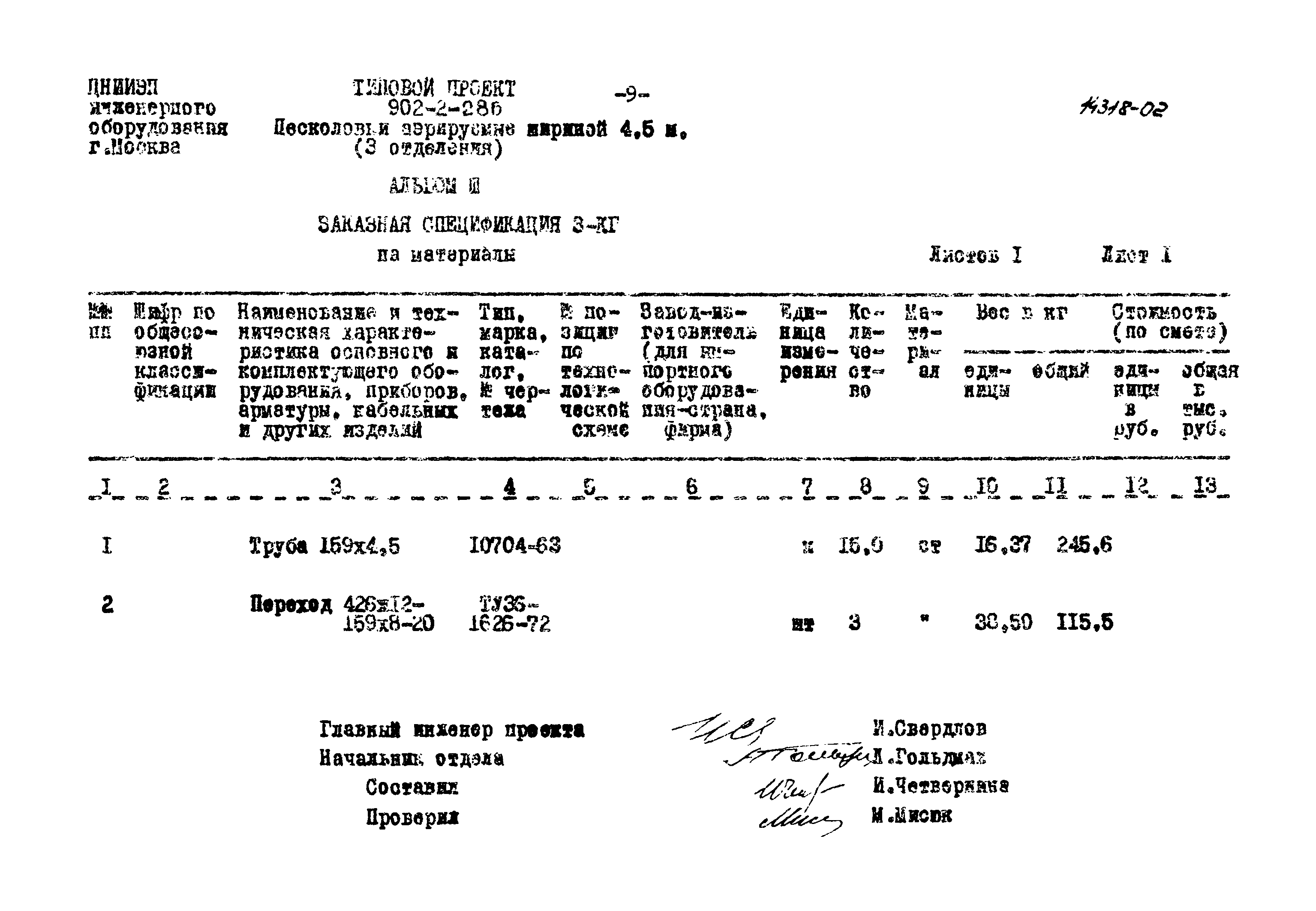 Типовой проект 902-2-286