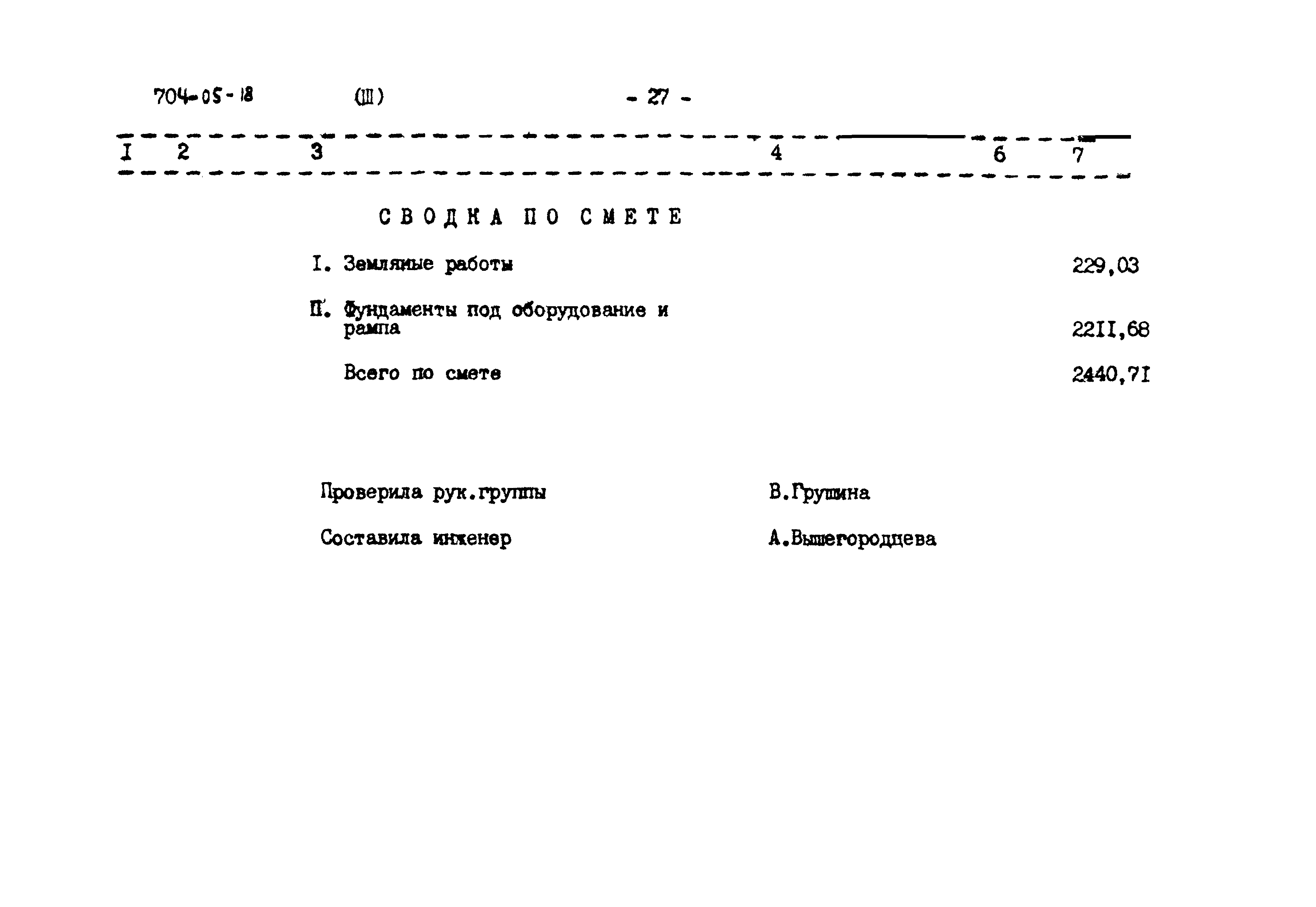 Типовые проектные решения 704-05-18