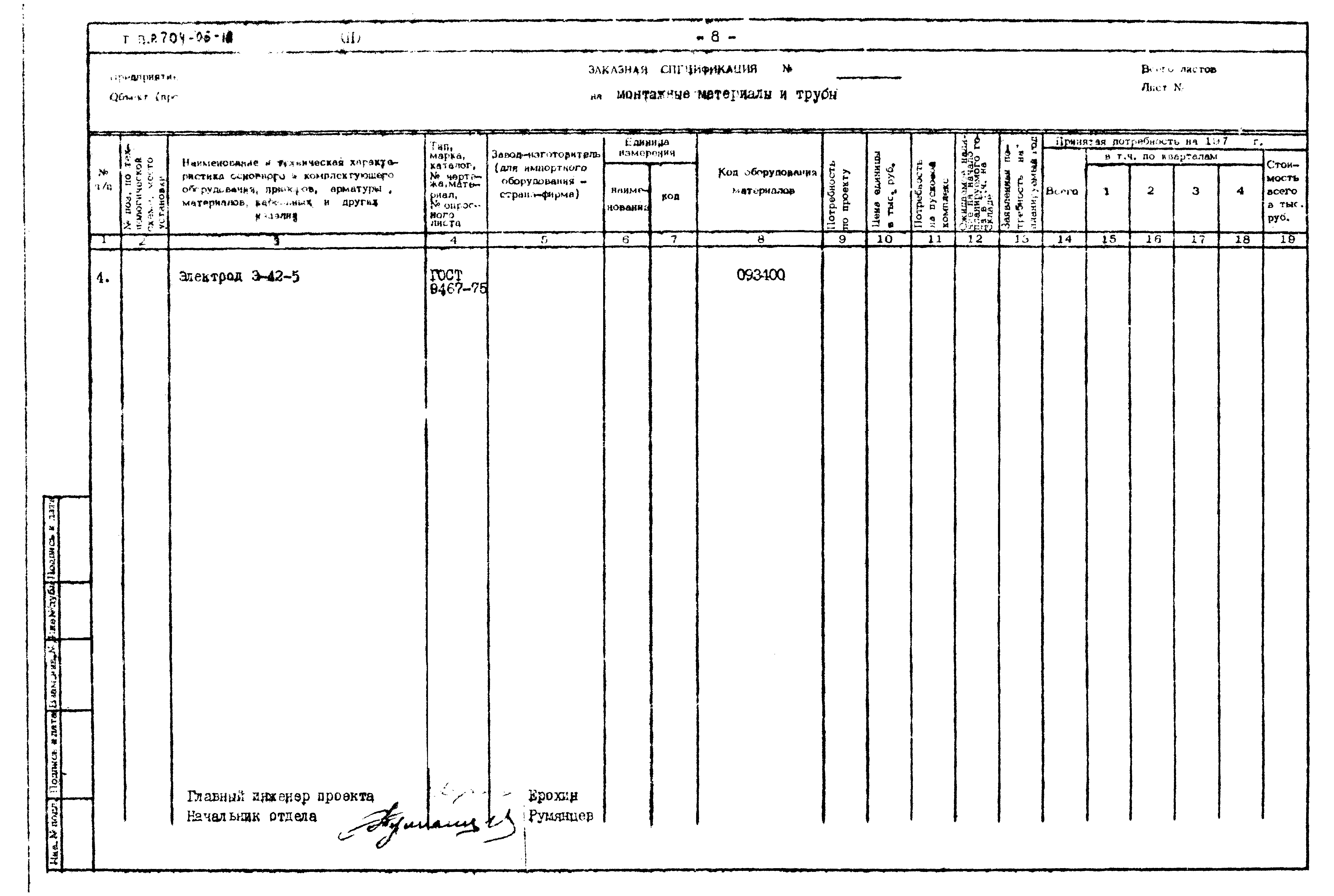 Типовые проектные решения 704-05-18