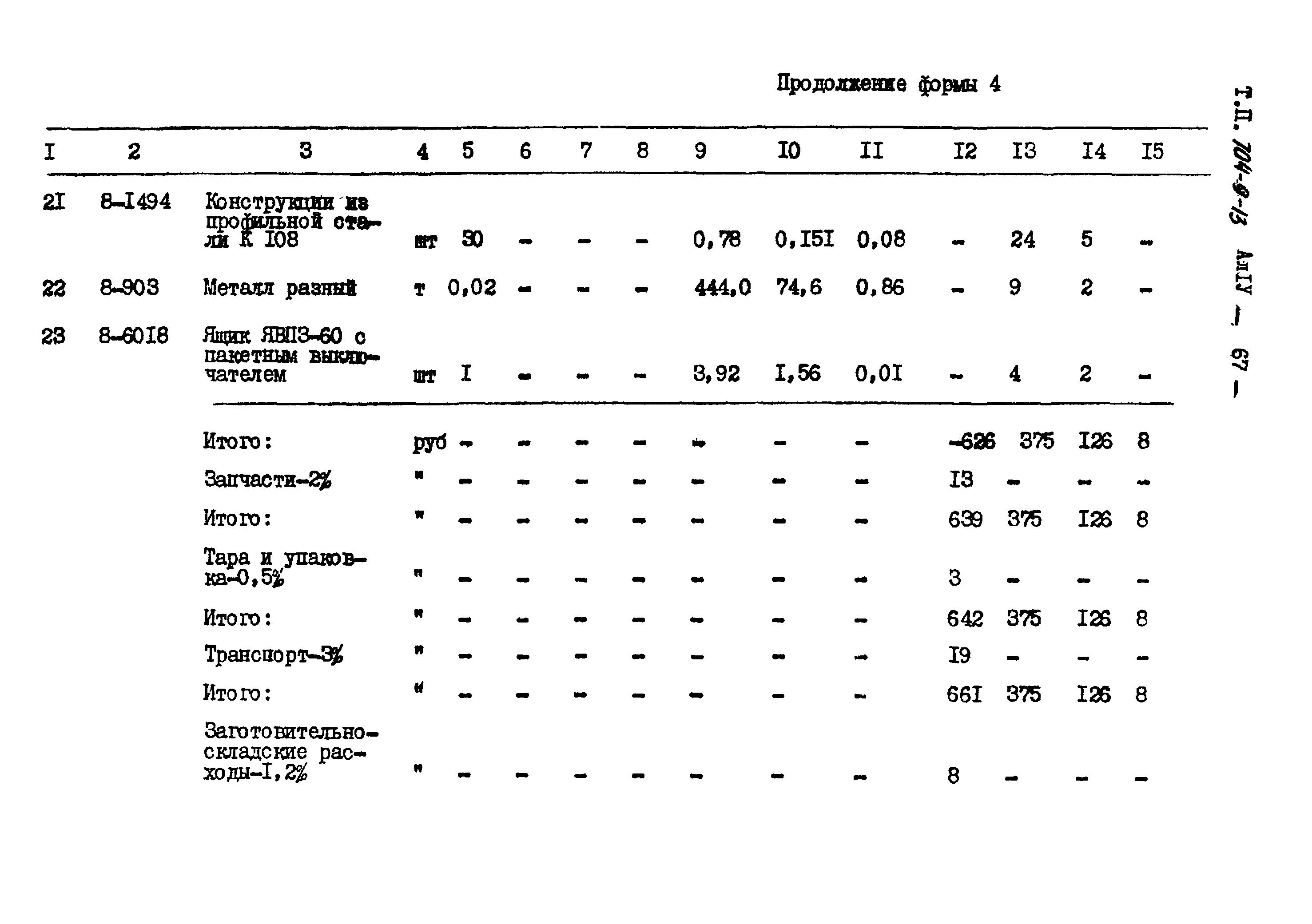 Типовой проект 704-9-13