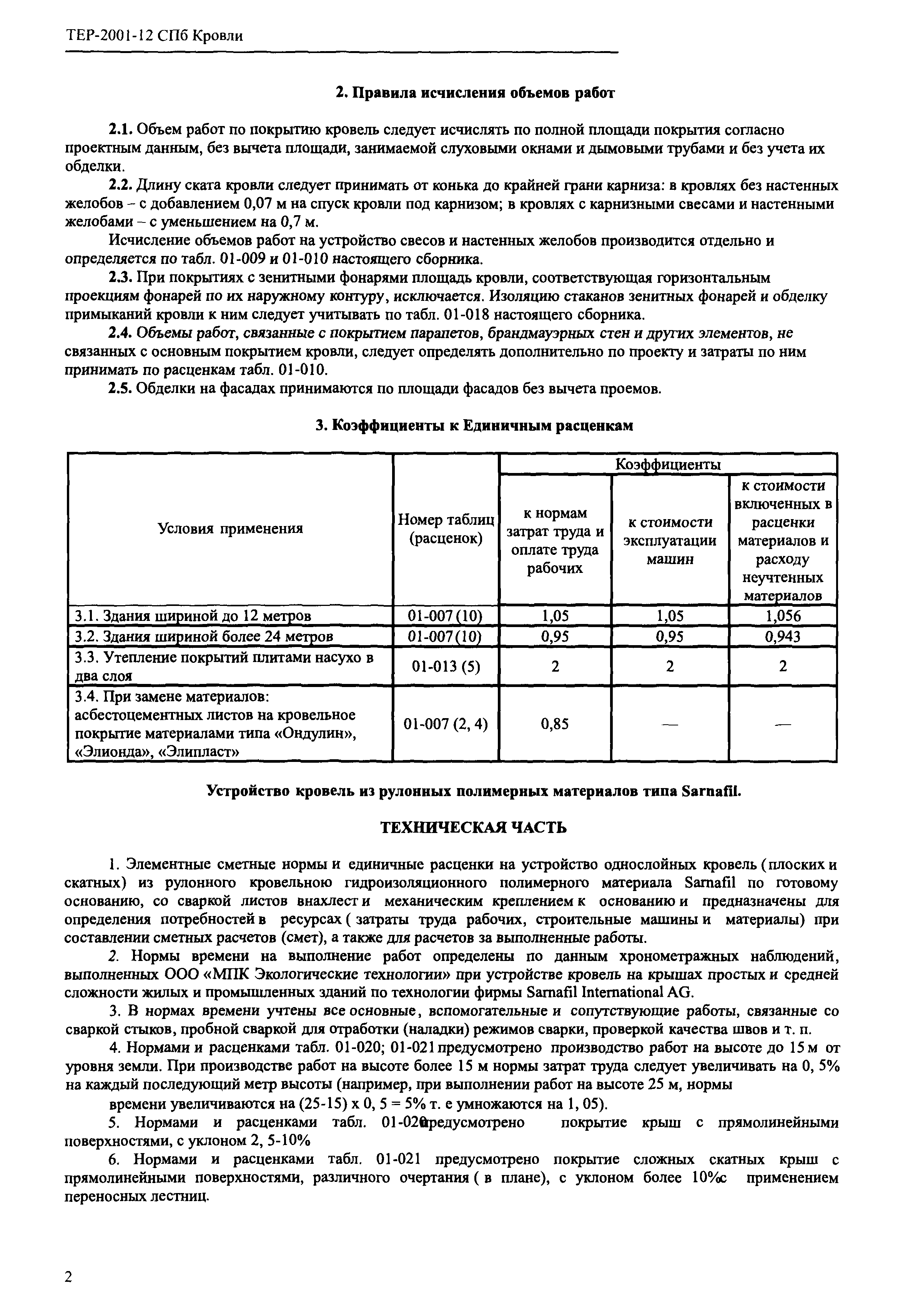 ТЕР 2001-12 СПб