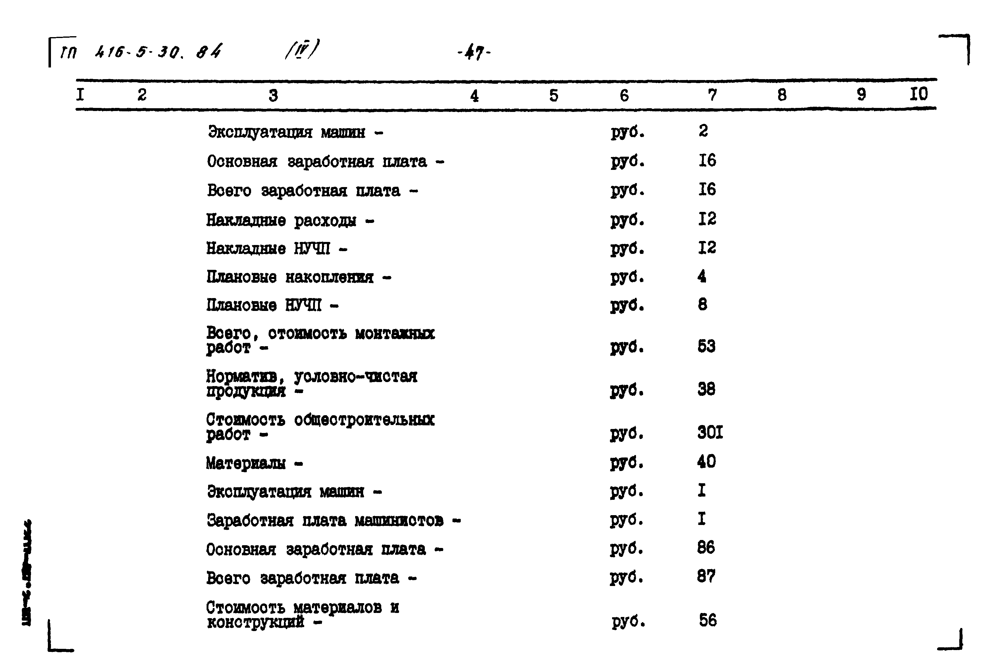 Типовой проект 416-5-30.84