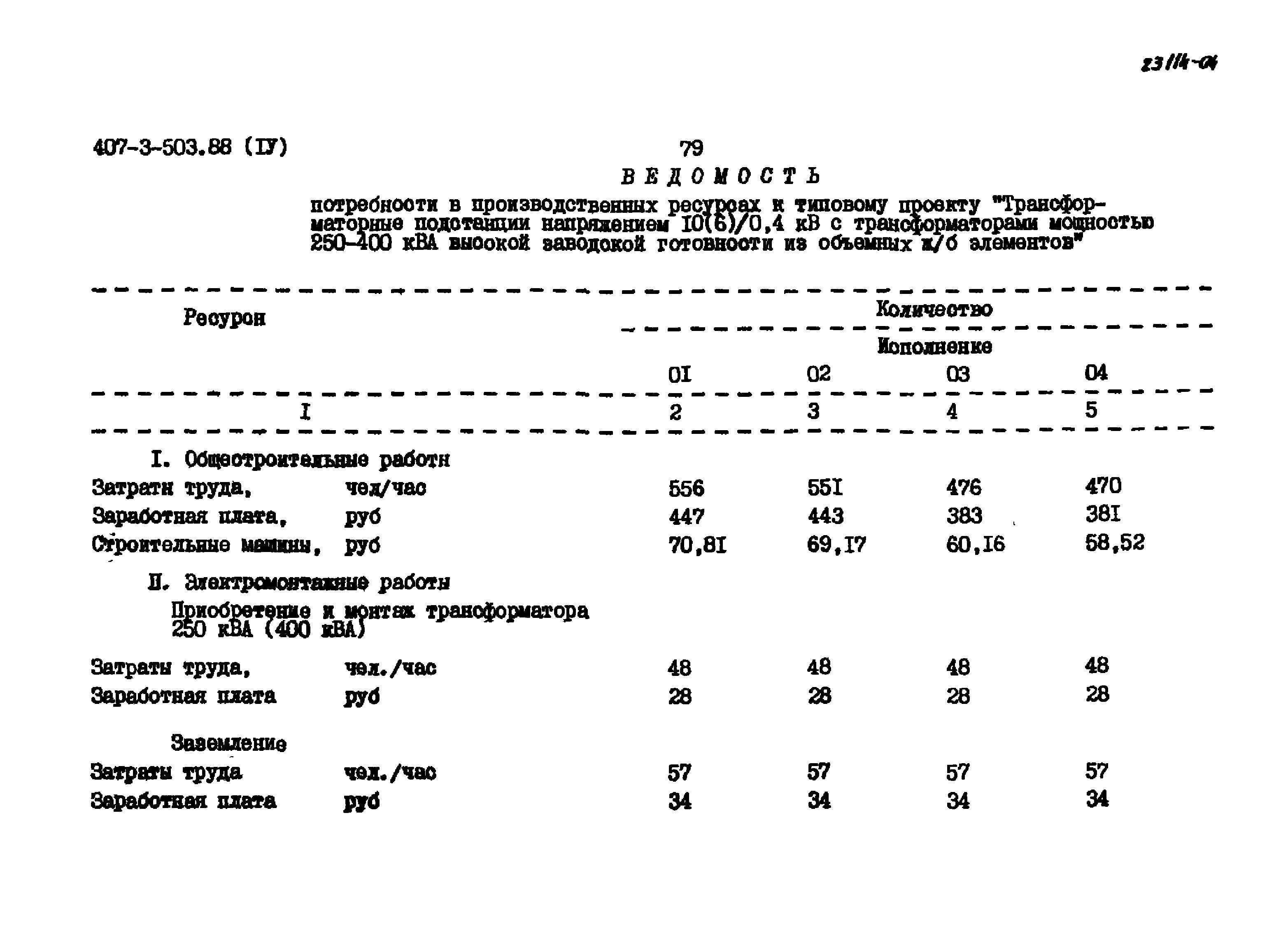 Типовой проект 407-3-503.88