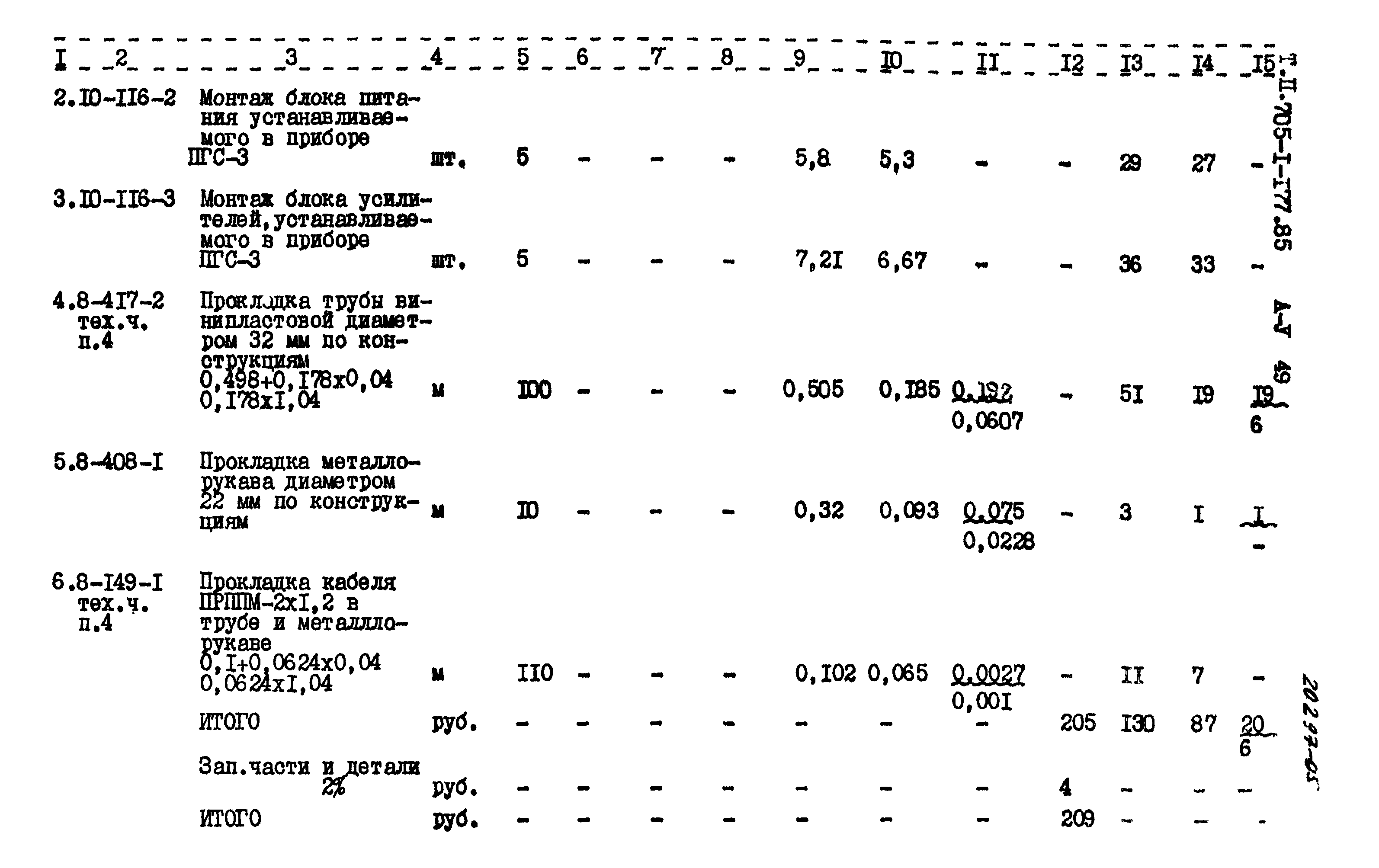 Типовой проект 705-1-177.85