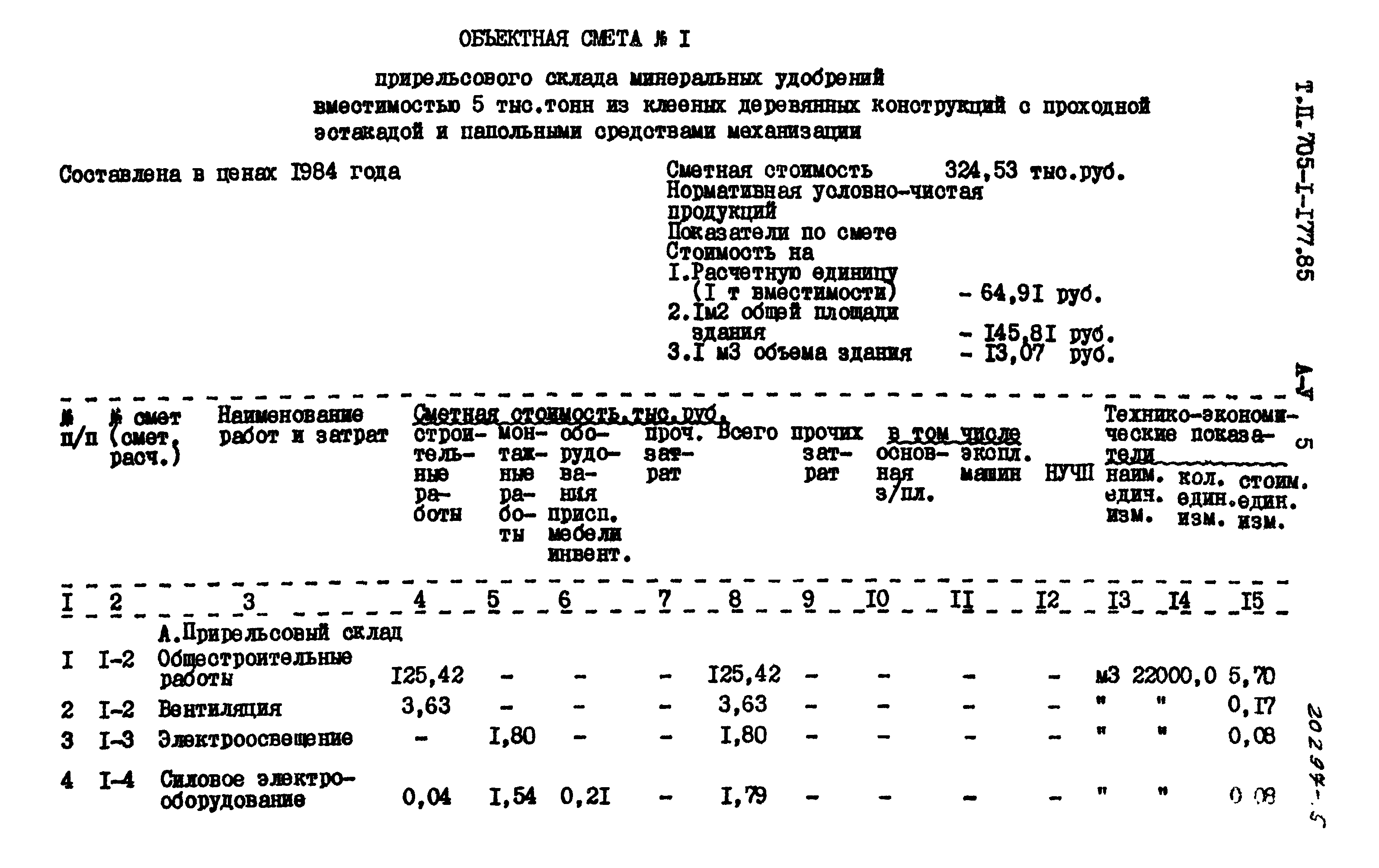 Типовой проект 705-1-177.85