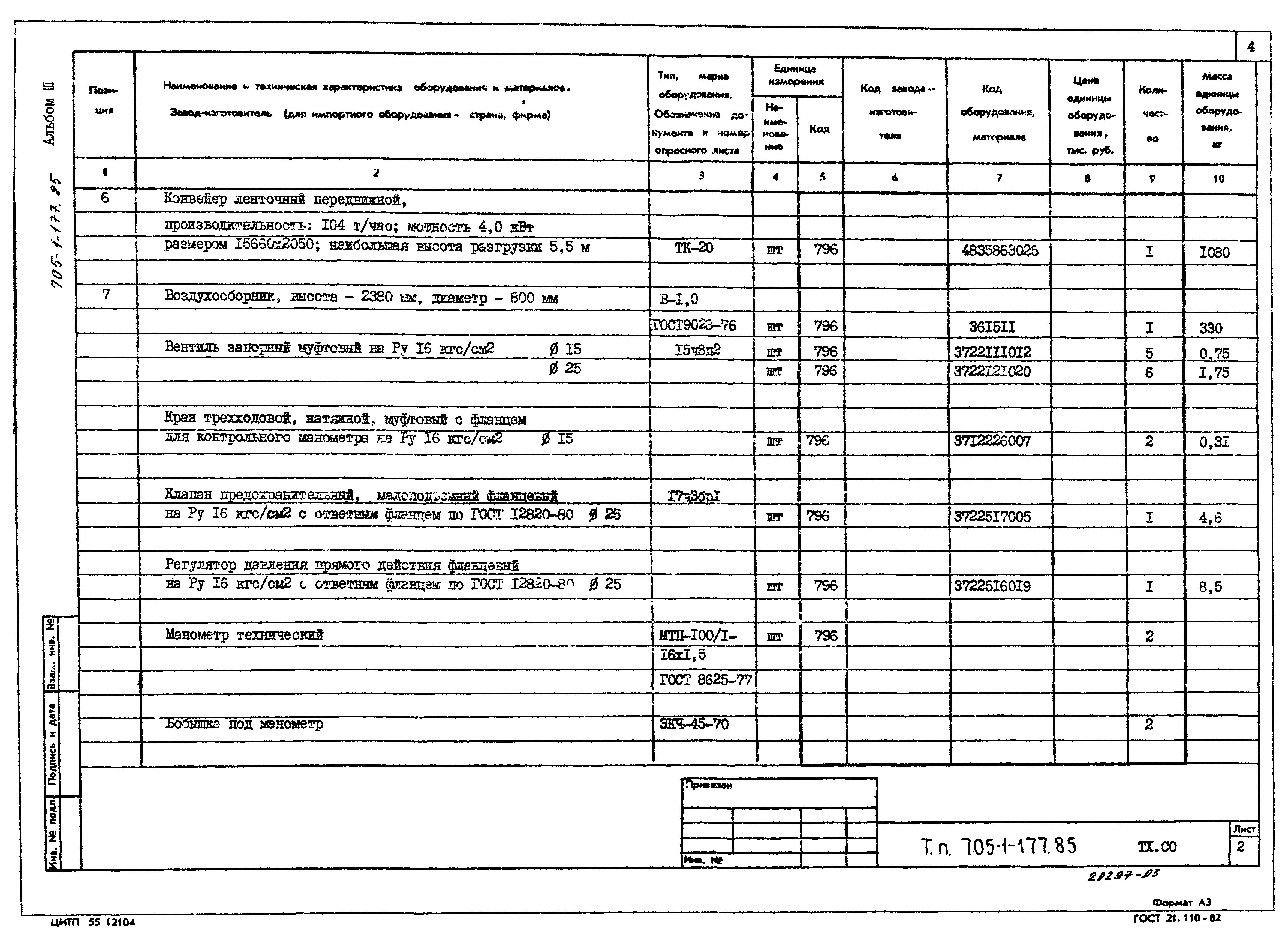 Типовой проект 705-1-177.85