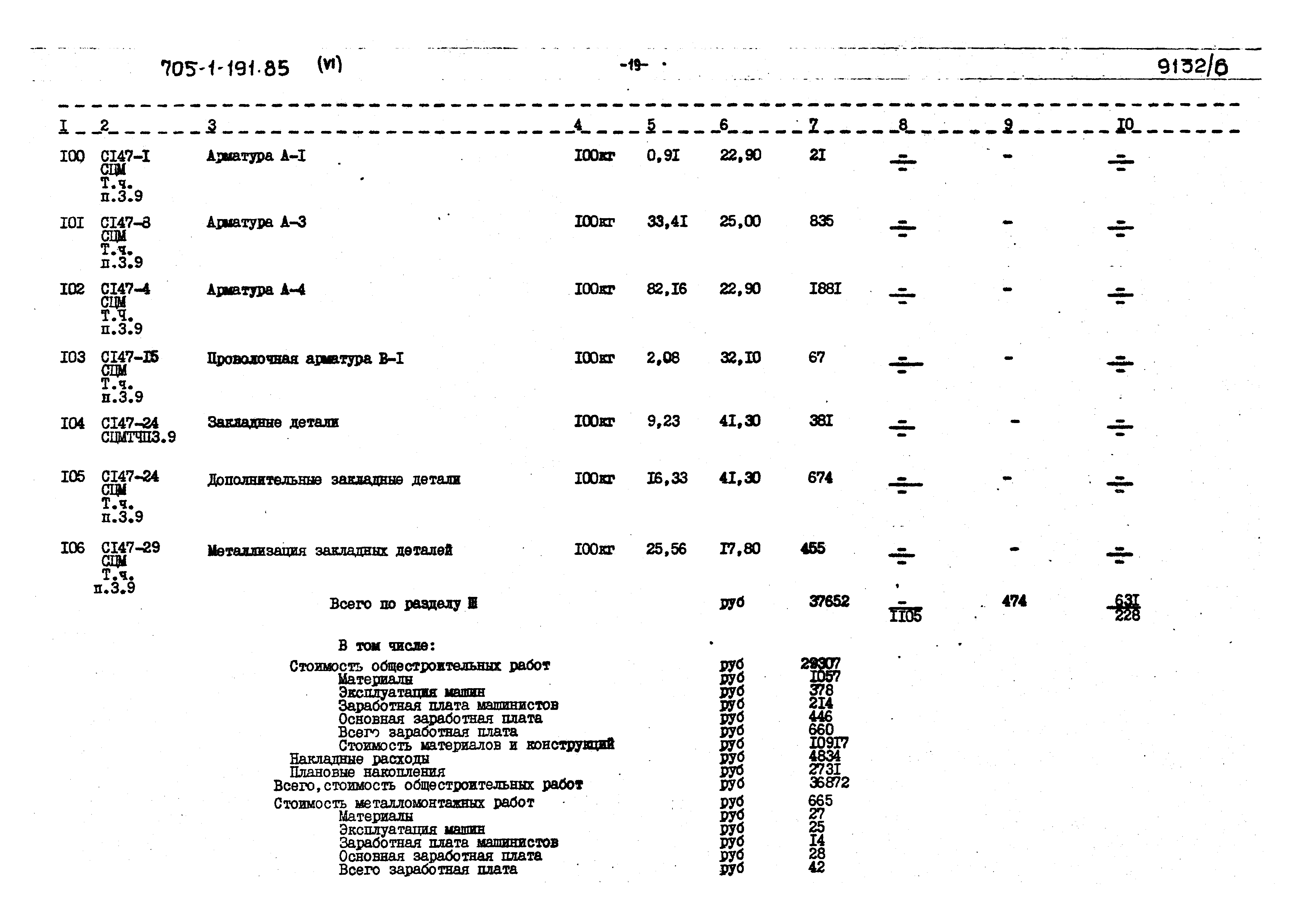 Типовой проект 705-1-191.85