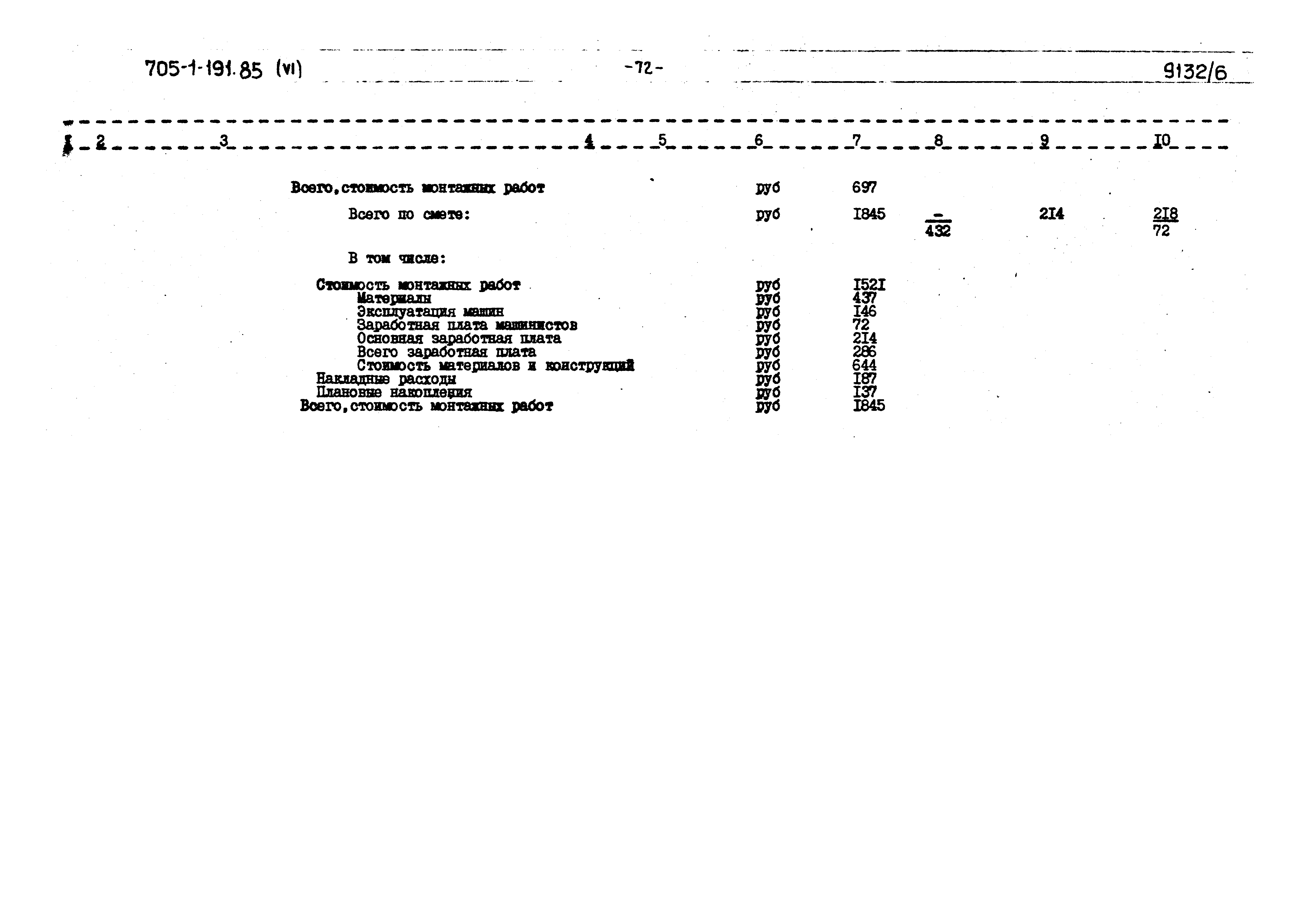 Типовой проект 705-1-191.85