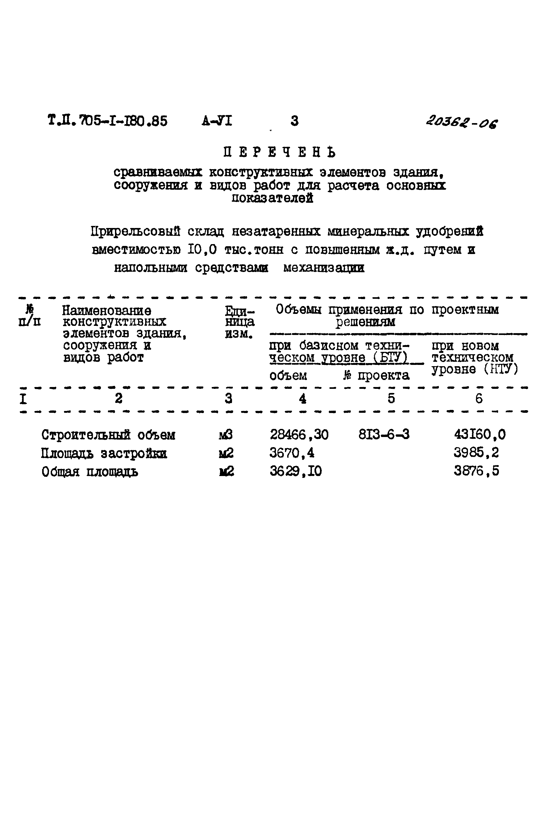 Типовой проект 705-1-180.85