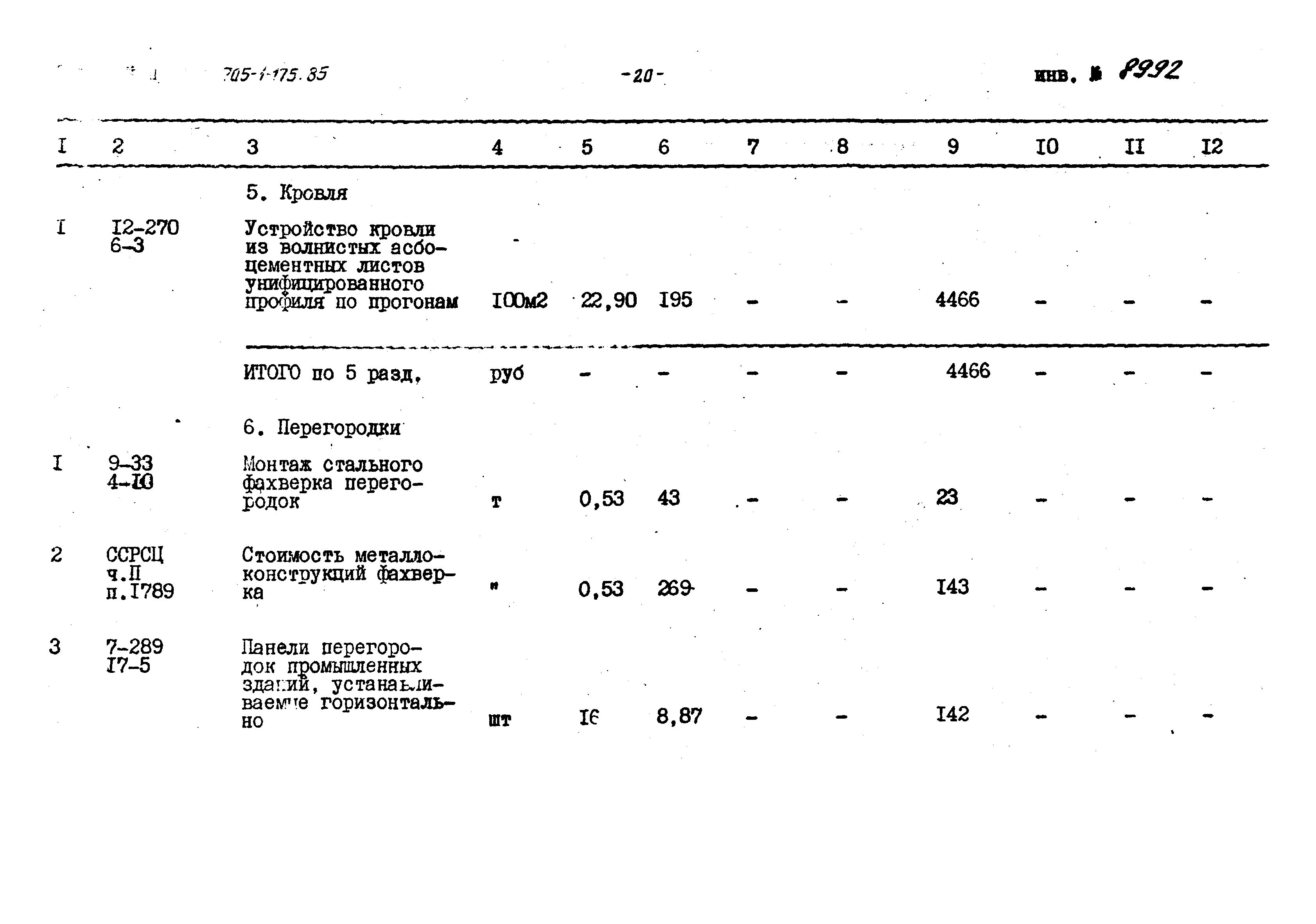 Типовой проект 705-1-175.85