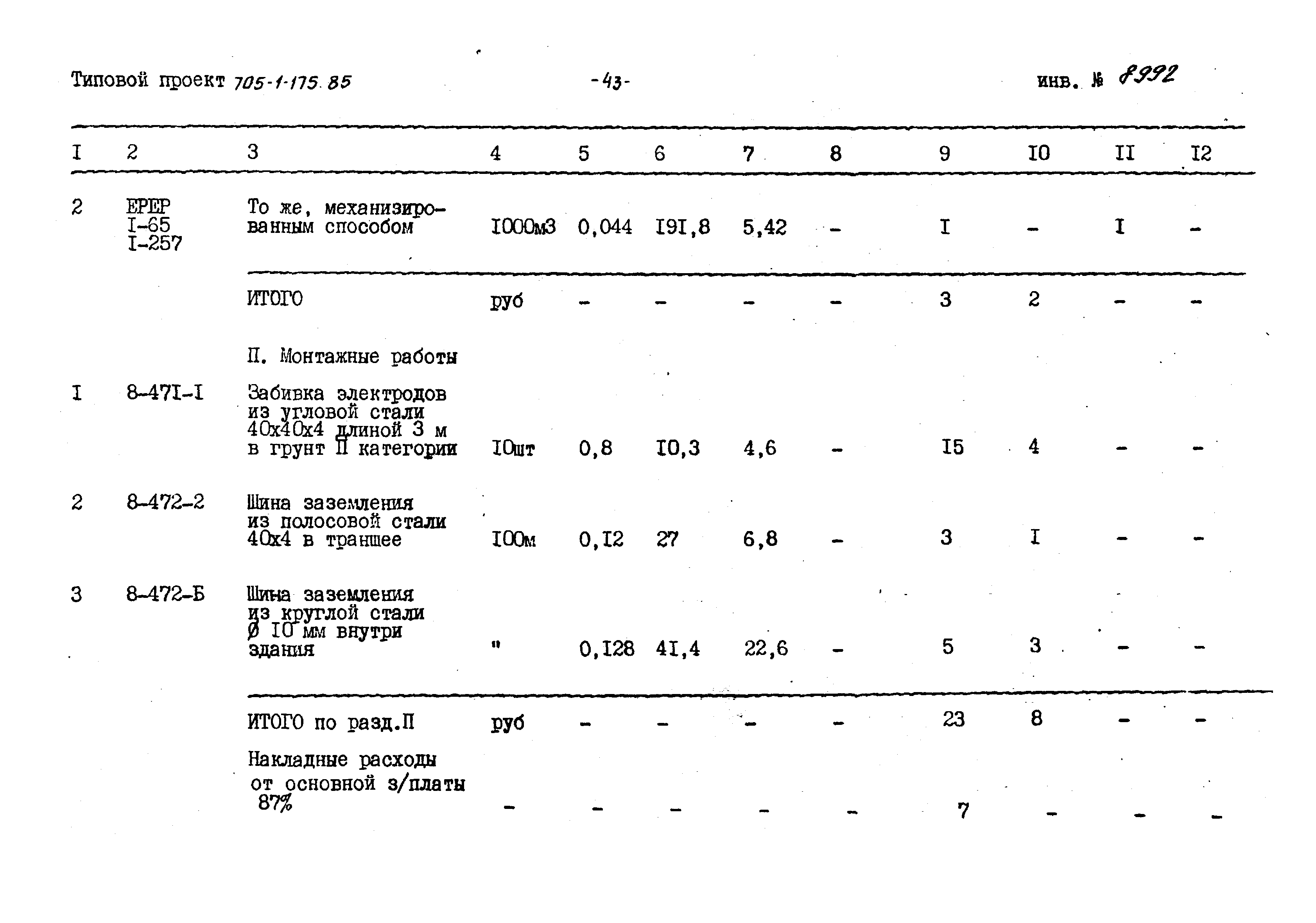 Типовой проект 705-1-175.85