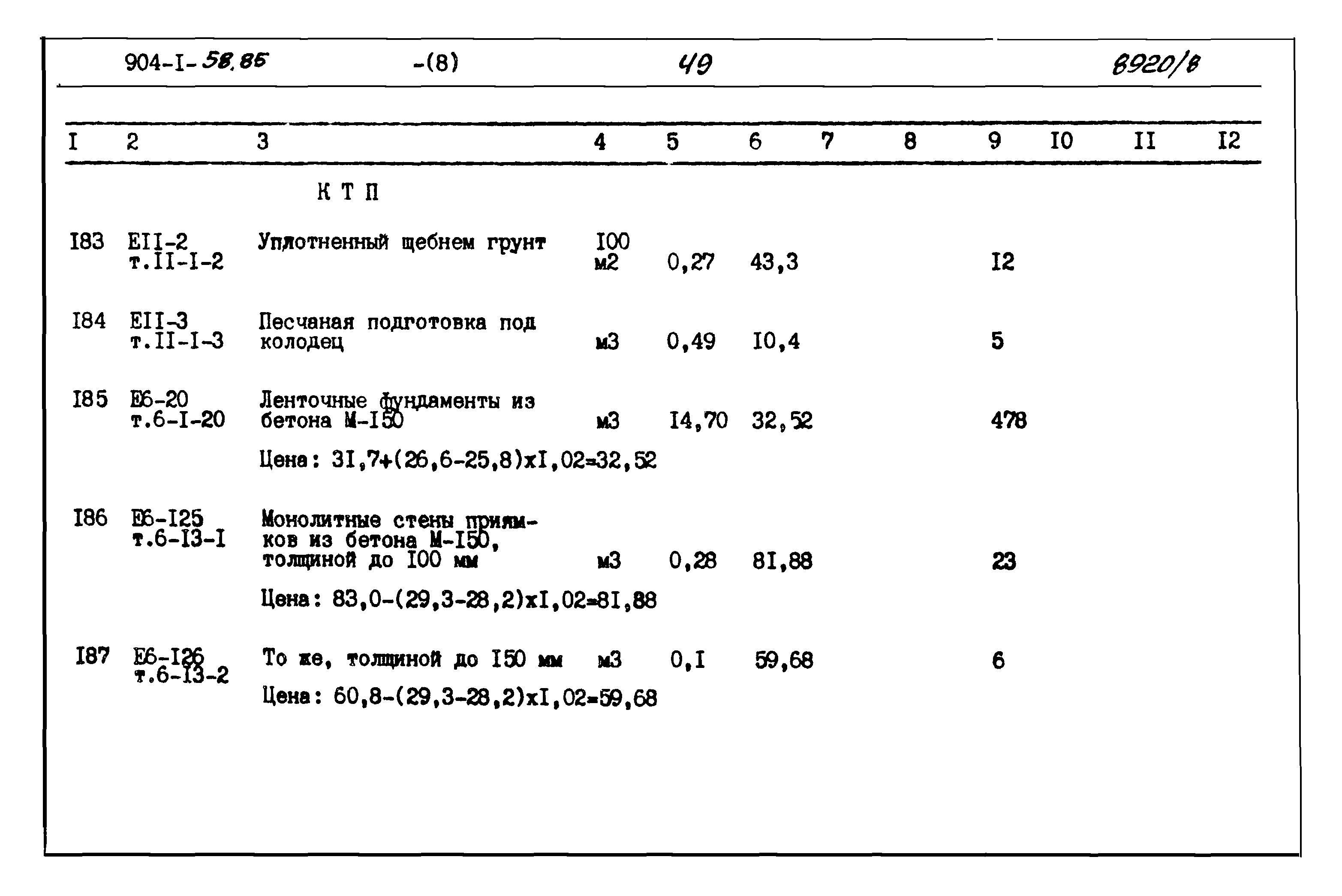 Типовой проект 904-1-58.85