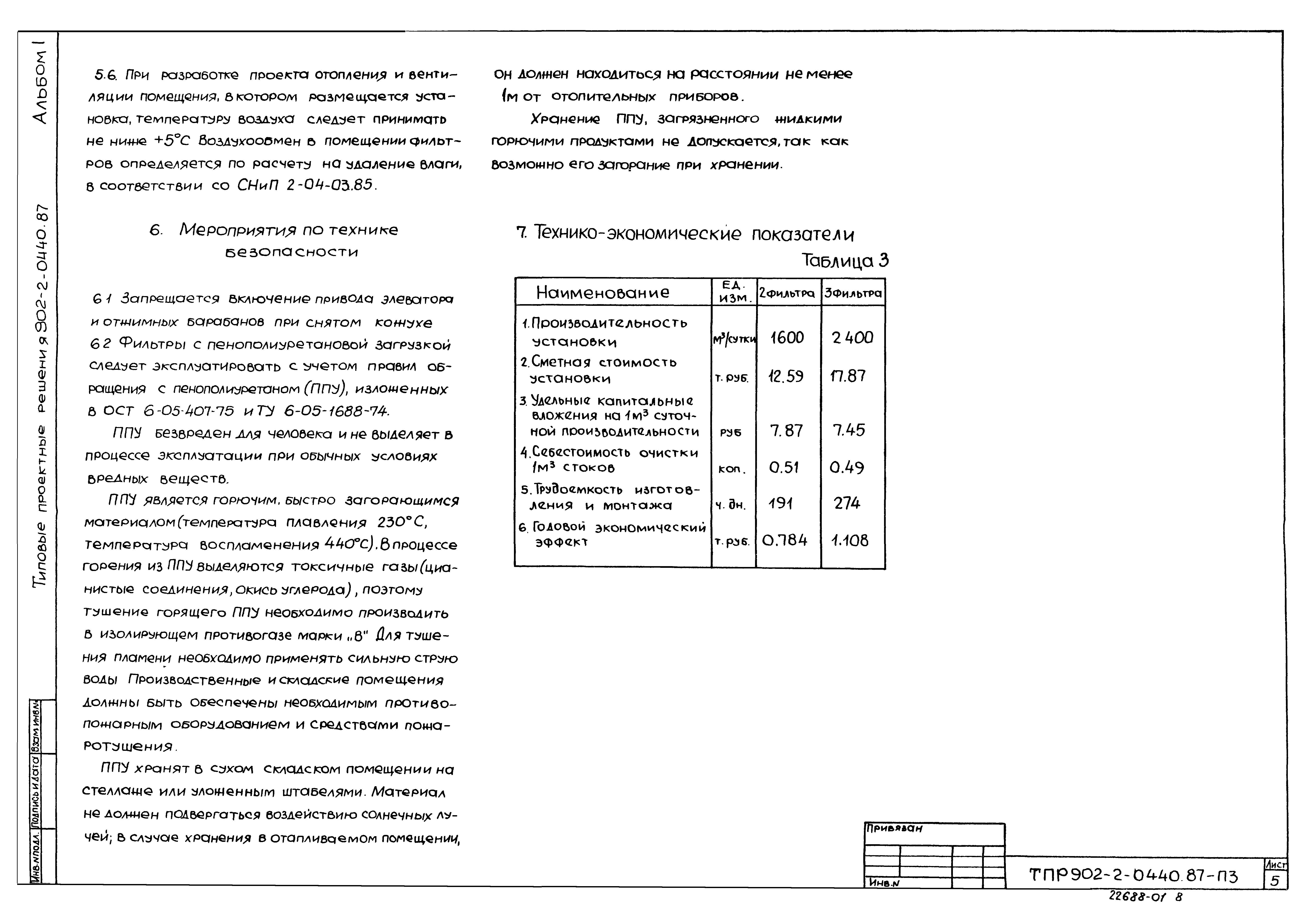 Типовые проектные решения 902-2-0440.87