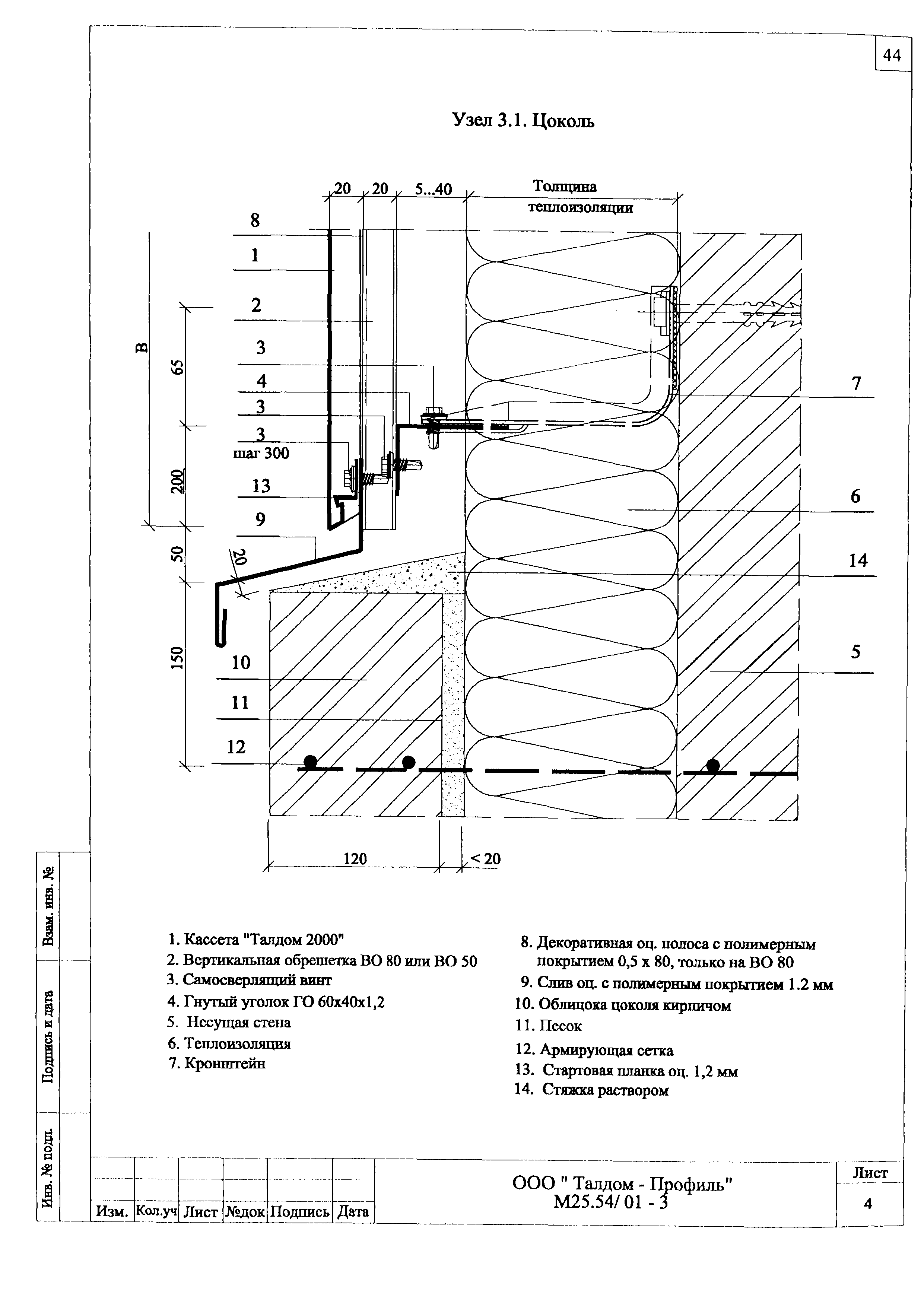 Шифр М25.54/01