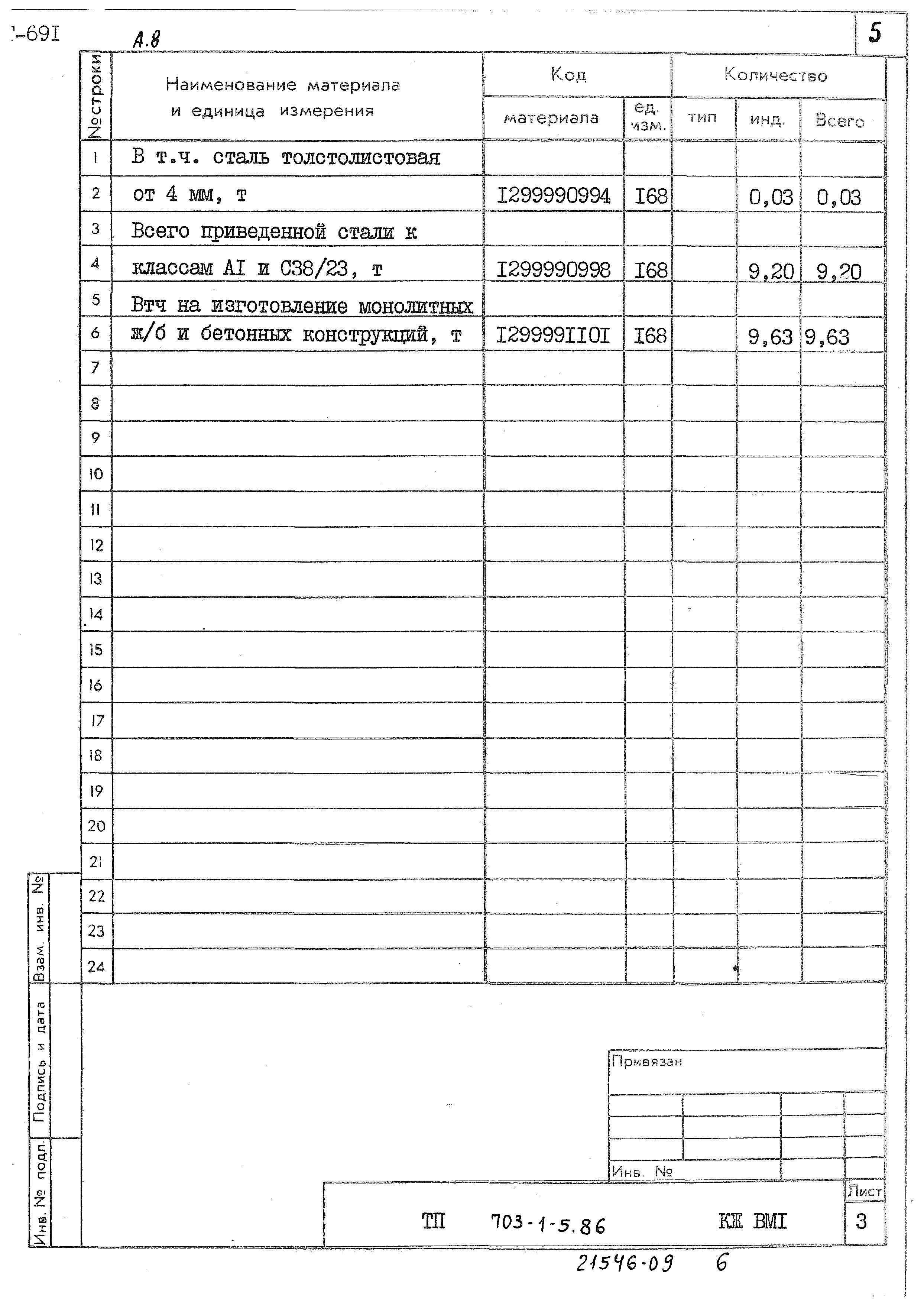 Типовой проект 703-1-5.86