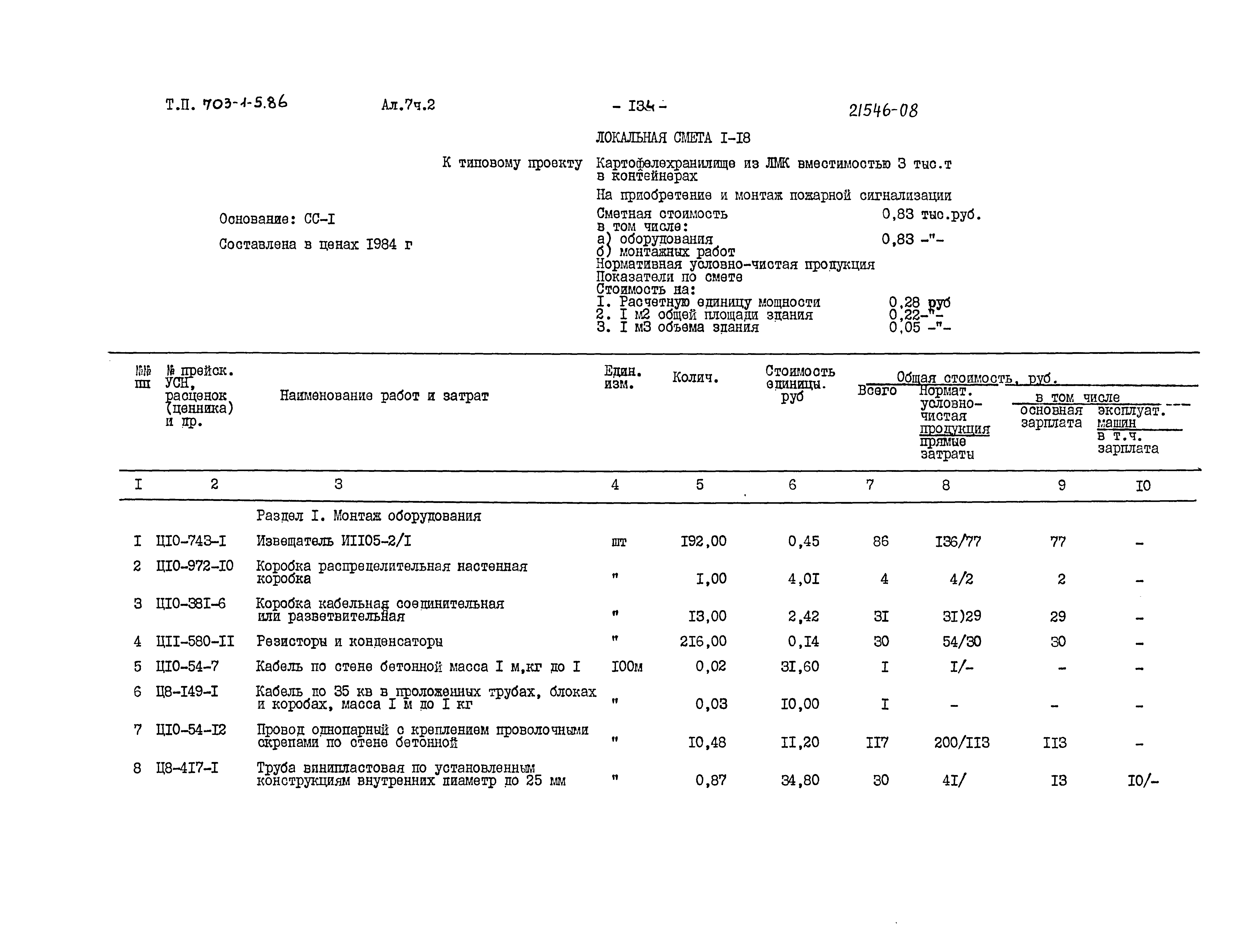 Типовой проект 703-1-5.86