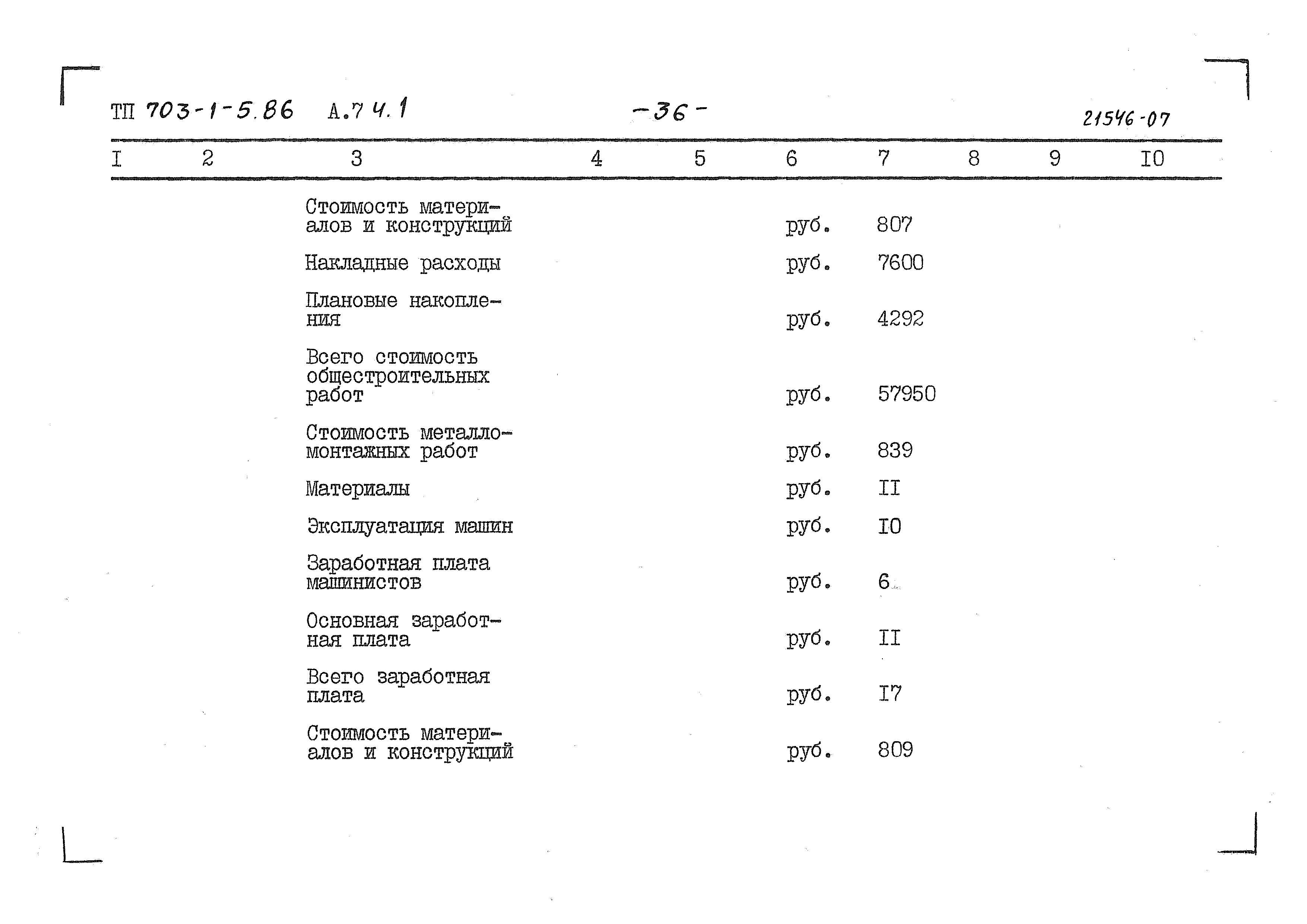 Типовой проект 703-1-5.86