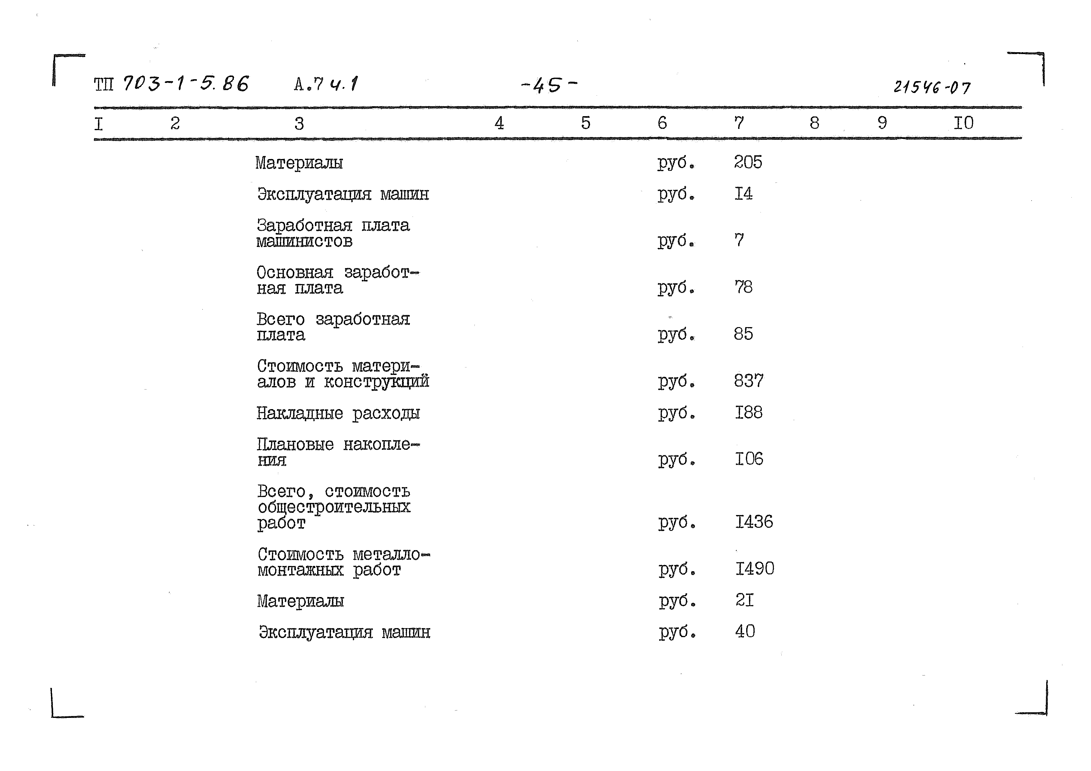 Типовой проект 703-1-5.86