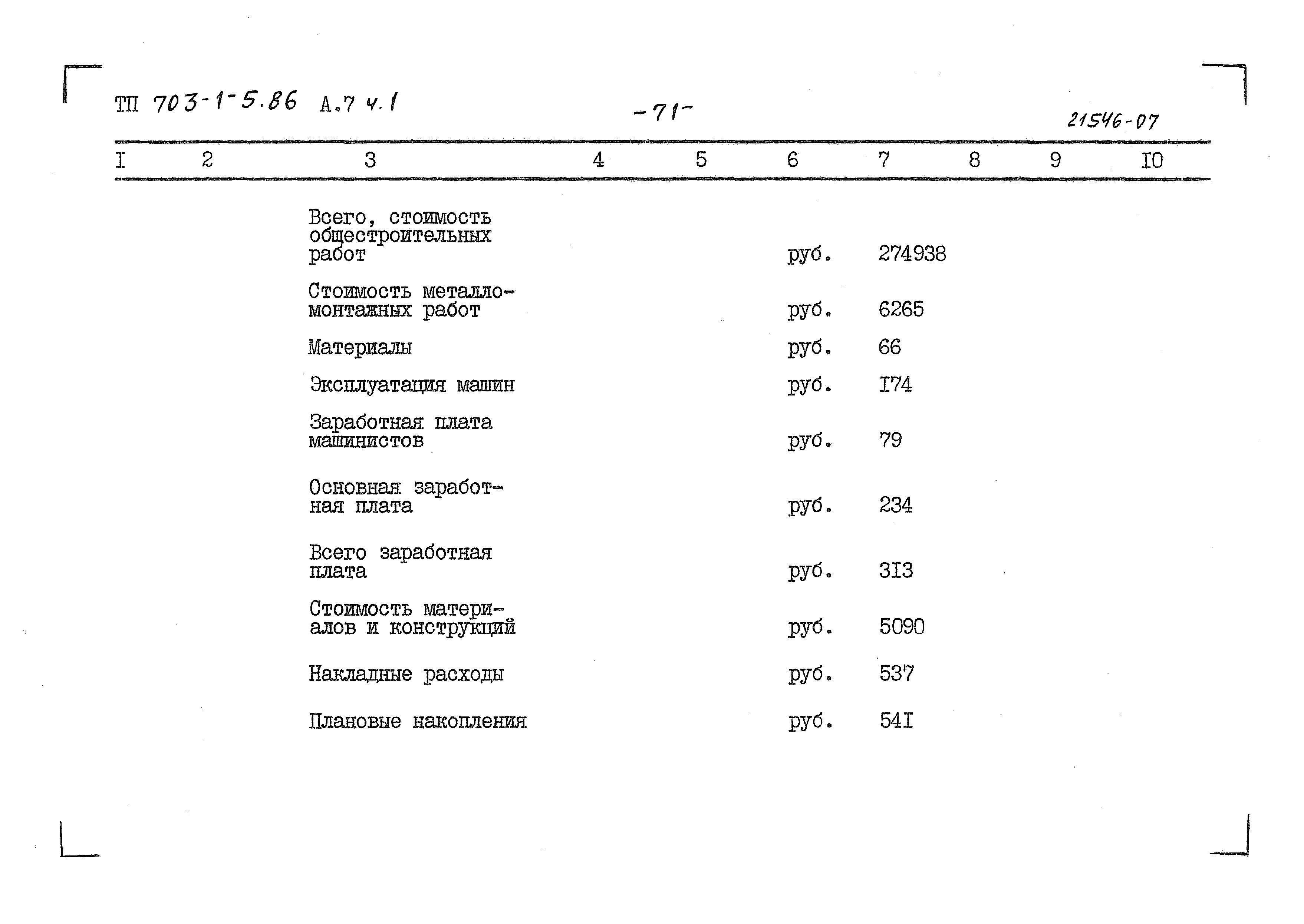 Типовой проект 703-1-5.86