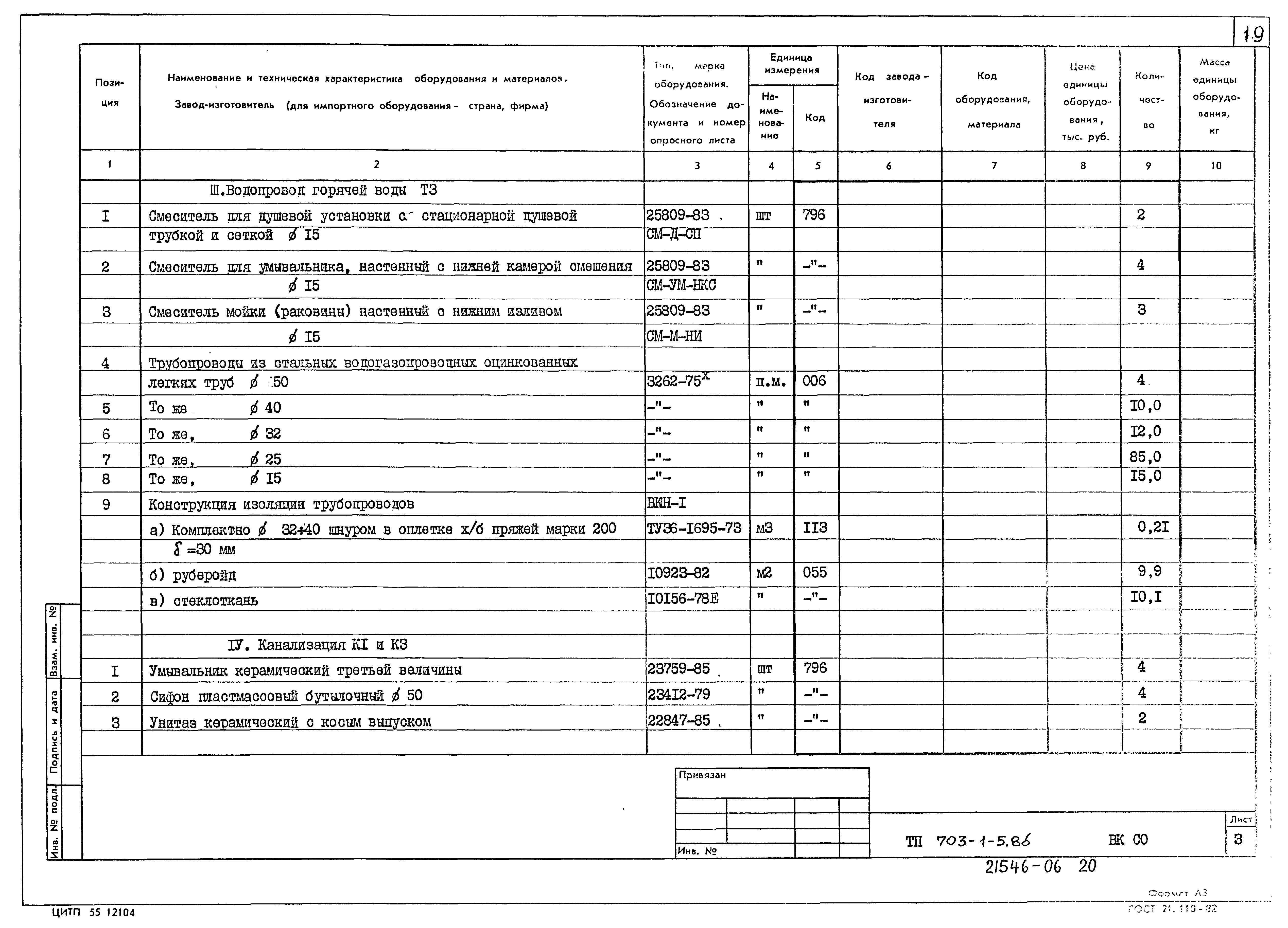 Типовой проект 703-1-5.86