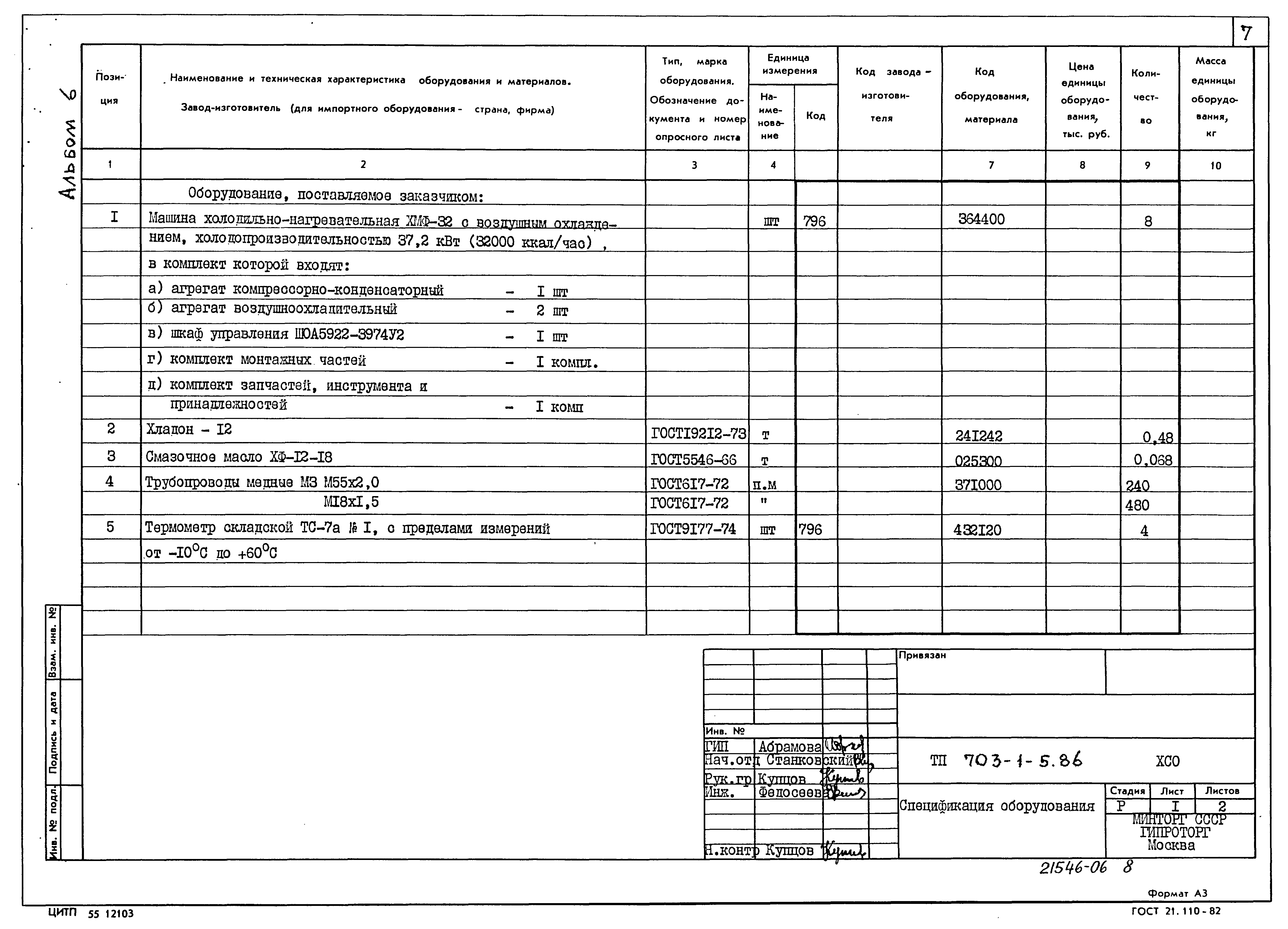 Типовой проект 703-1-5.86