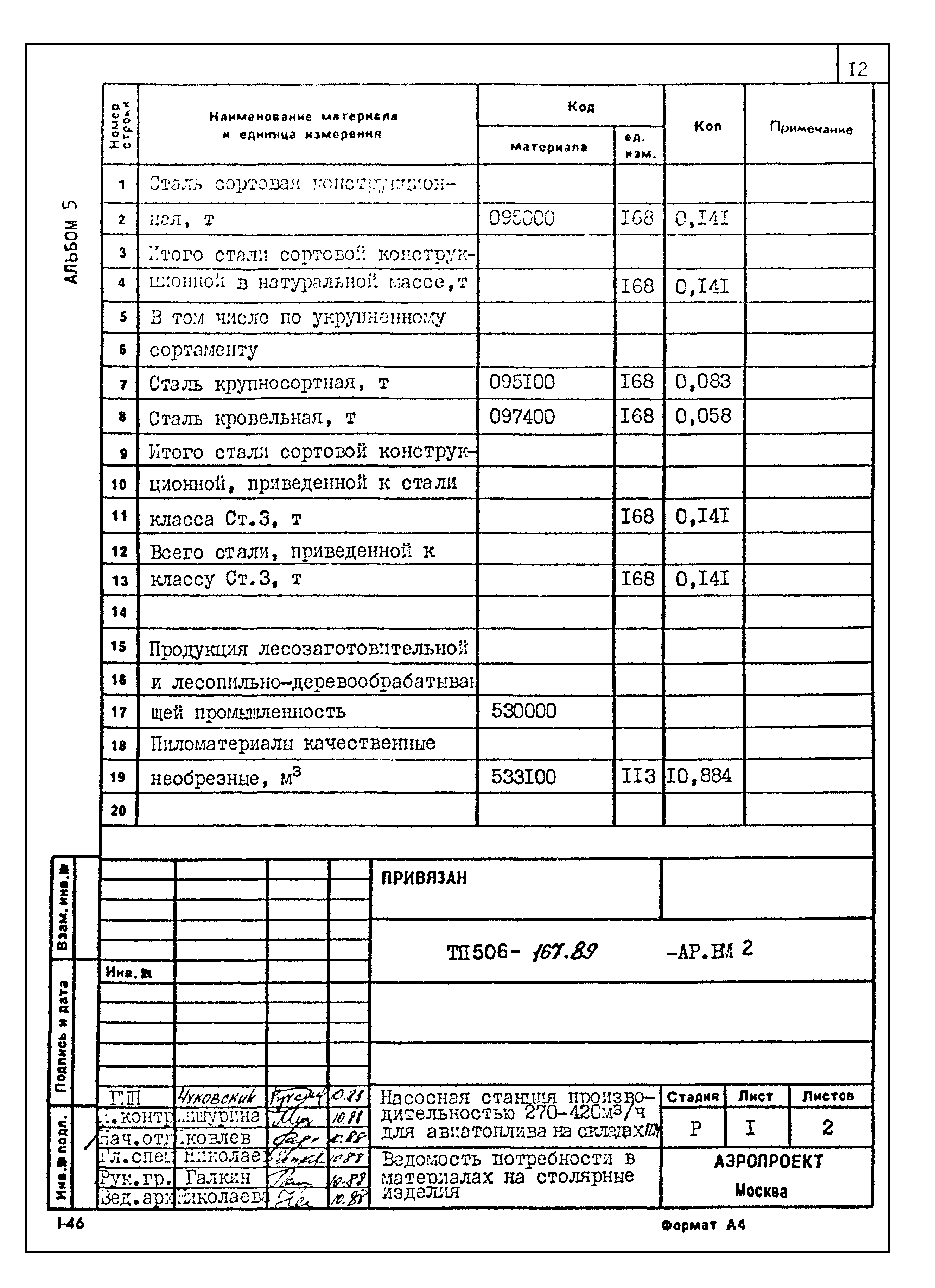 Типовой проект 506-167.89