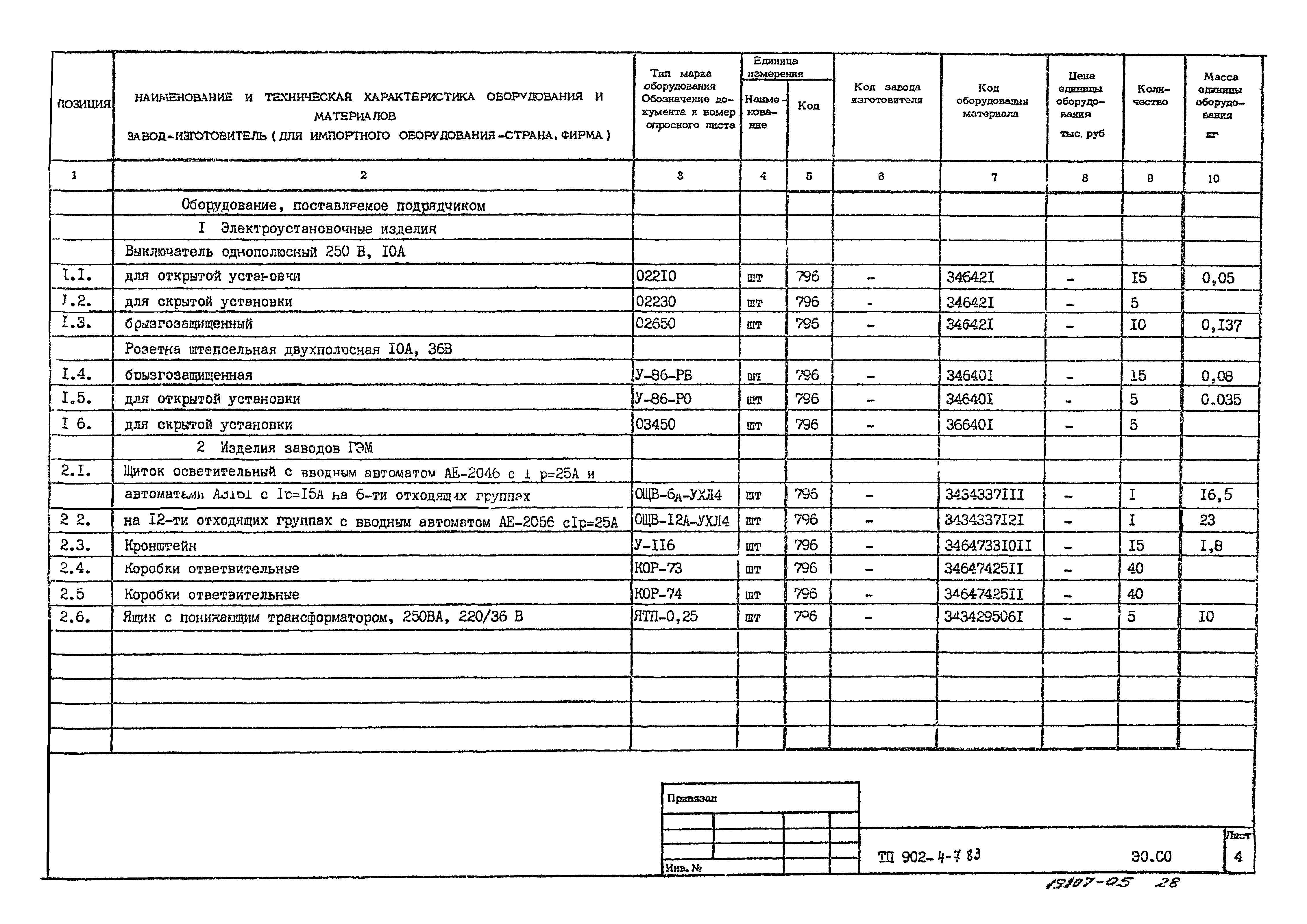 Типовой проект 902-4-8м.83