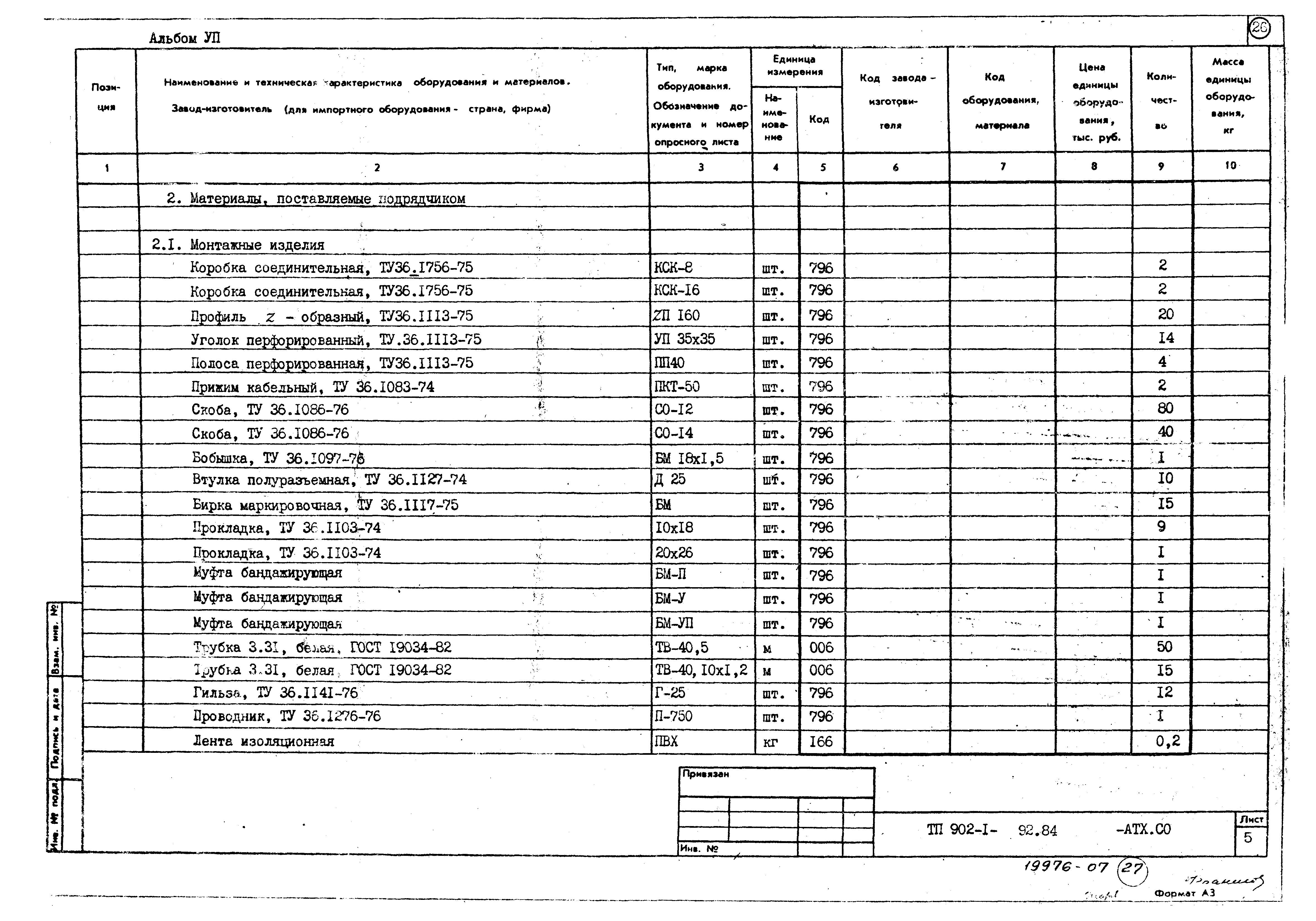 Типовой проект 902-1-93.84