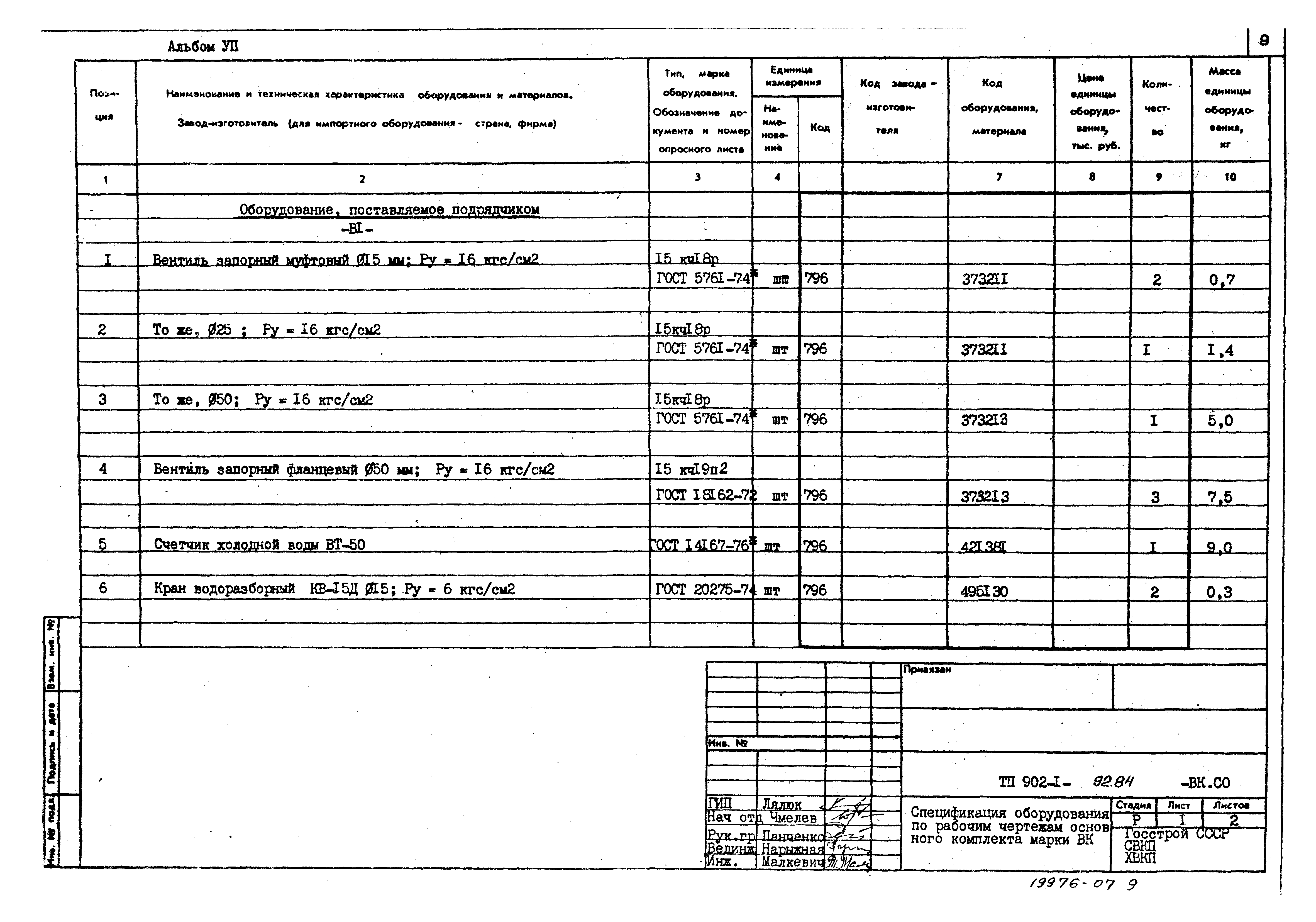 Типовой проект 902-1-93.84