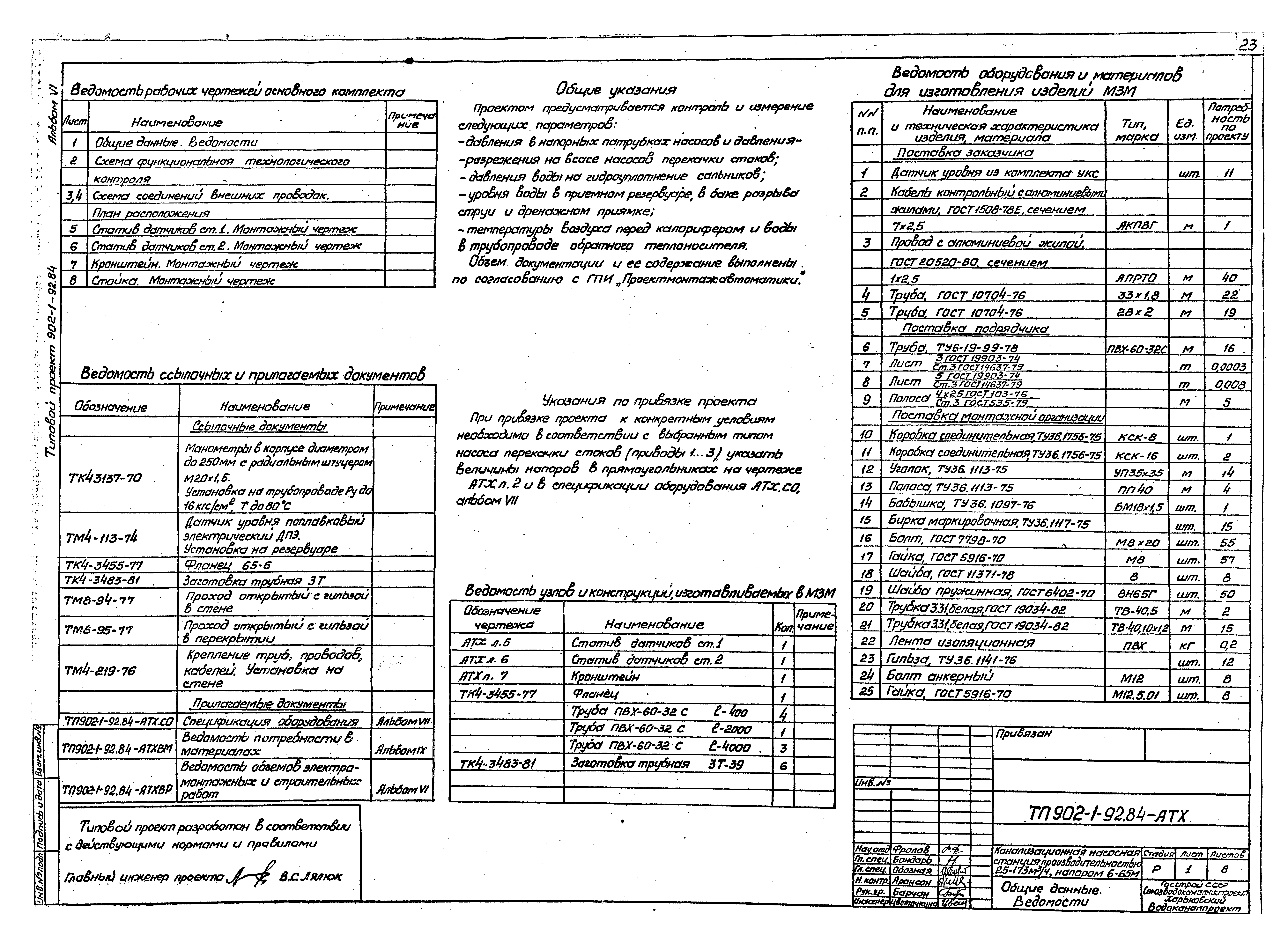 Типовой проект 902-1-93.84