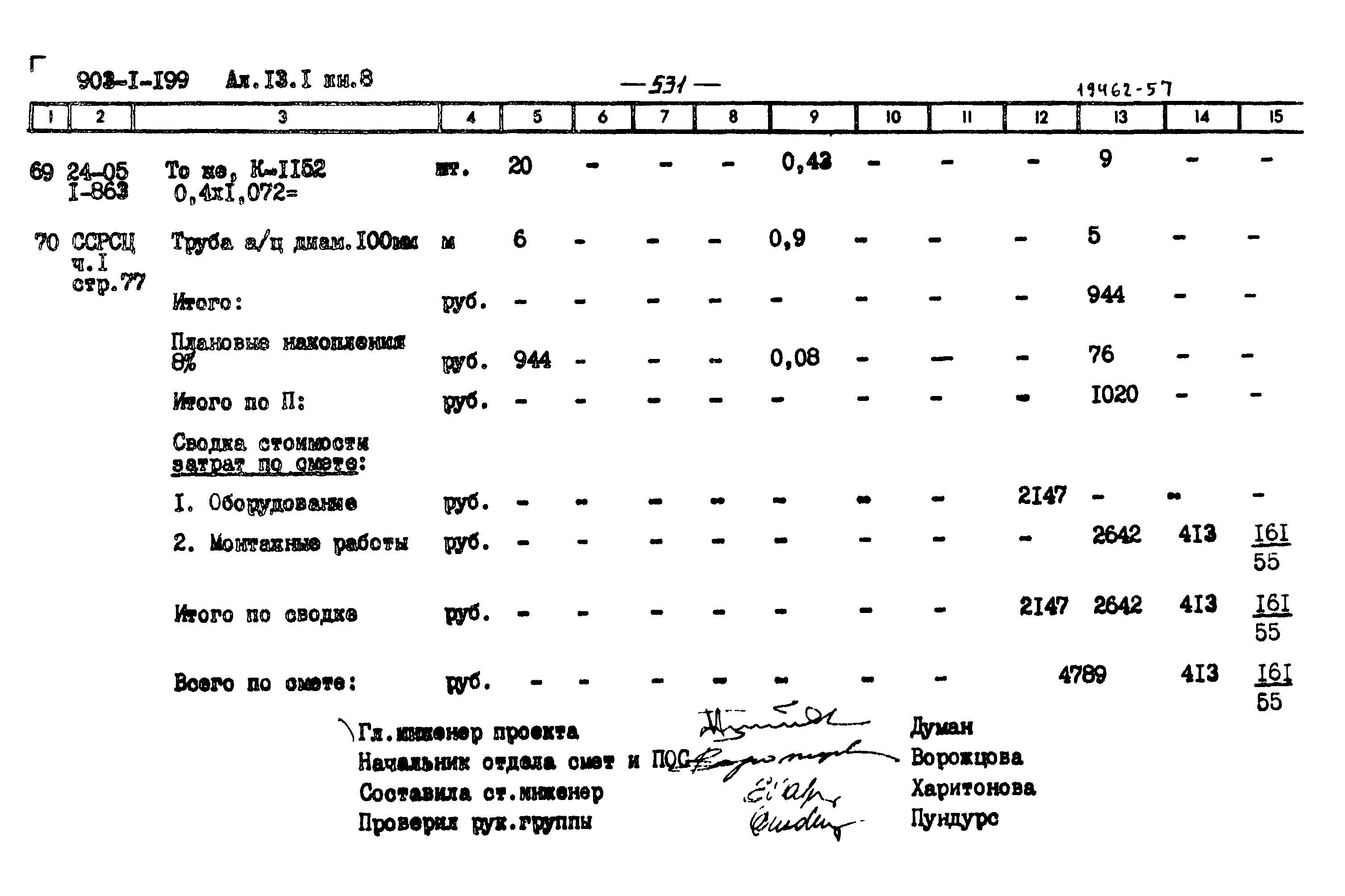 Типовой проект 903-1-199