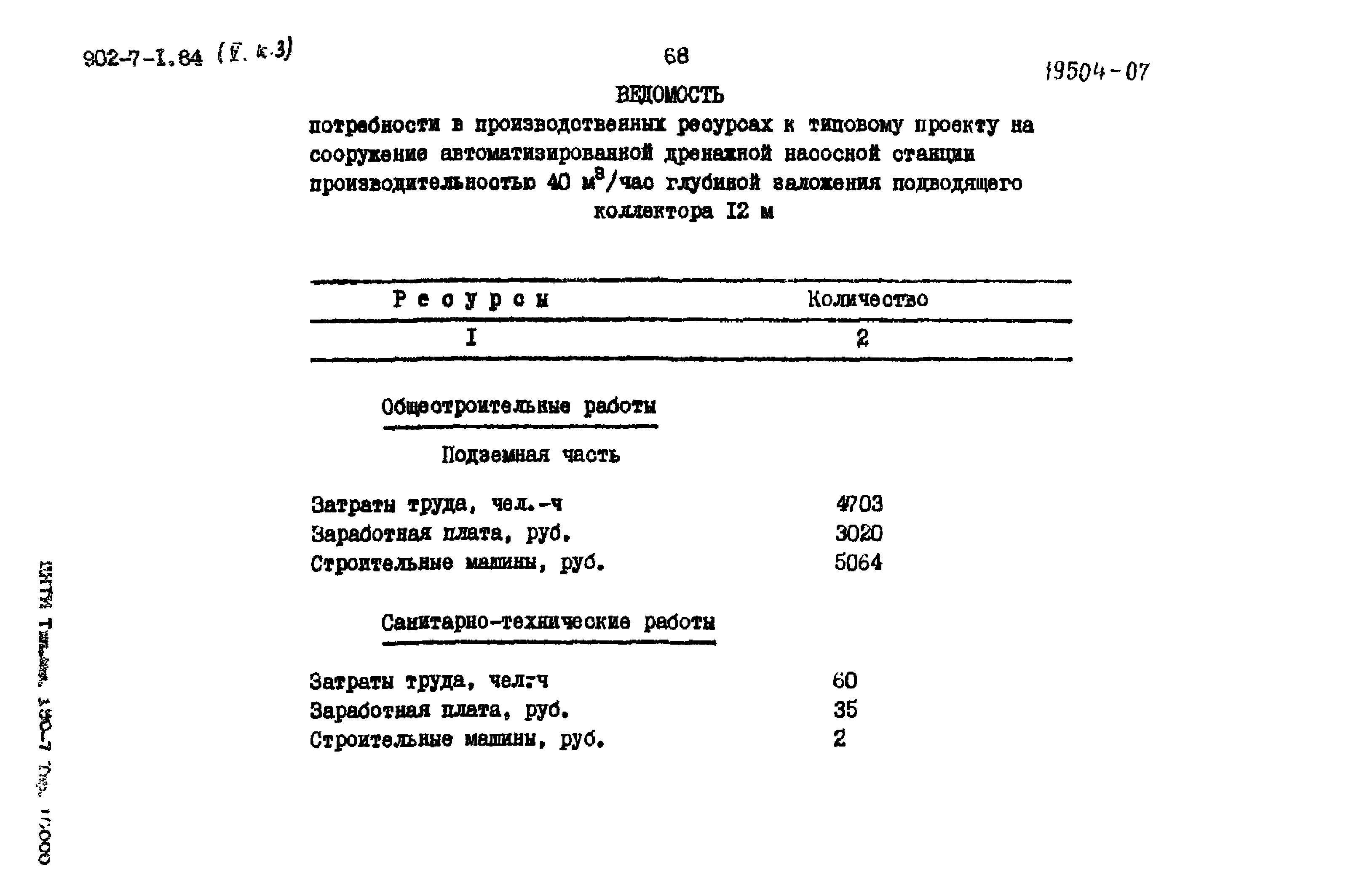 Типовой проект 902-7-1.84
