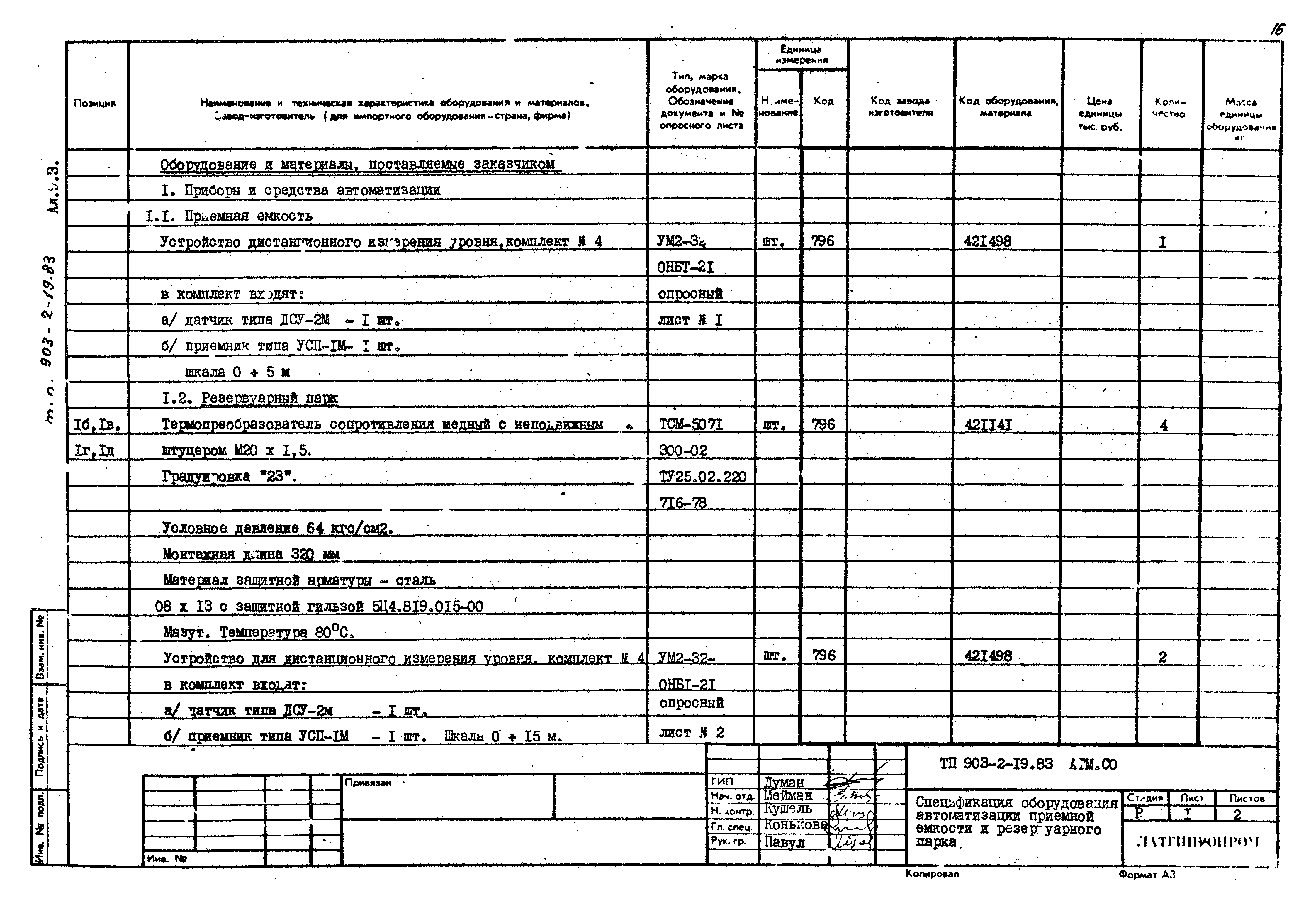 Типовой проект 903-2-19.83