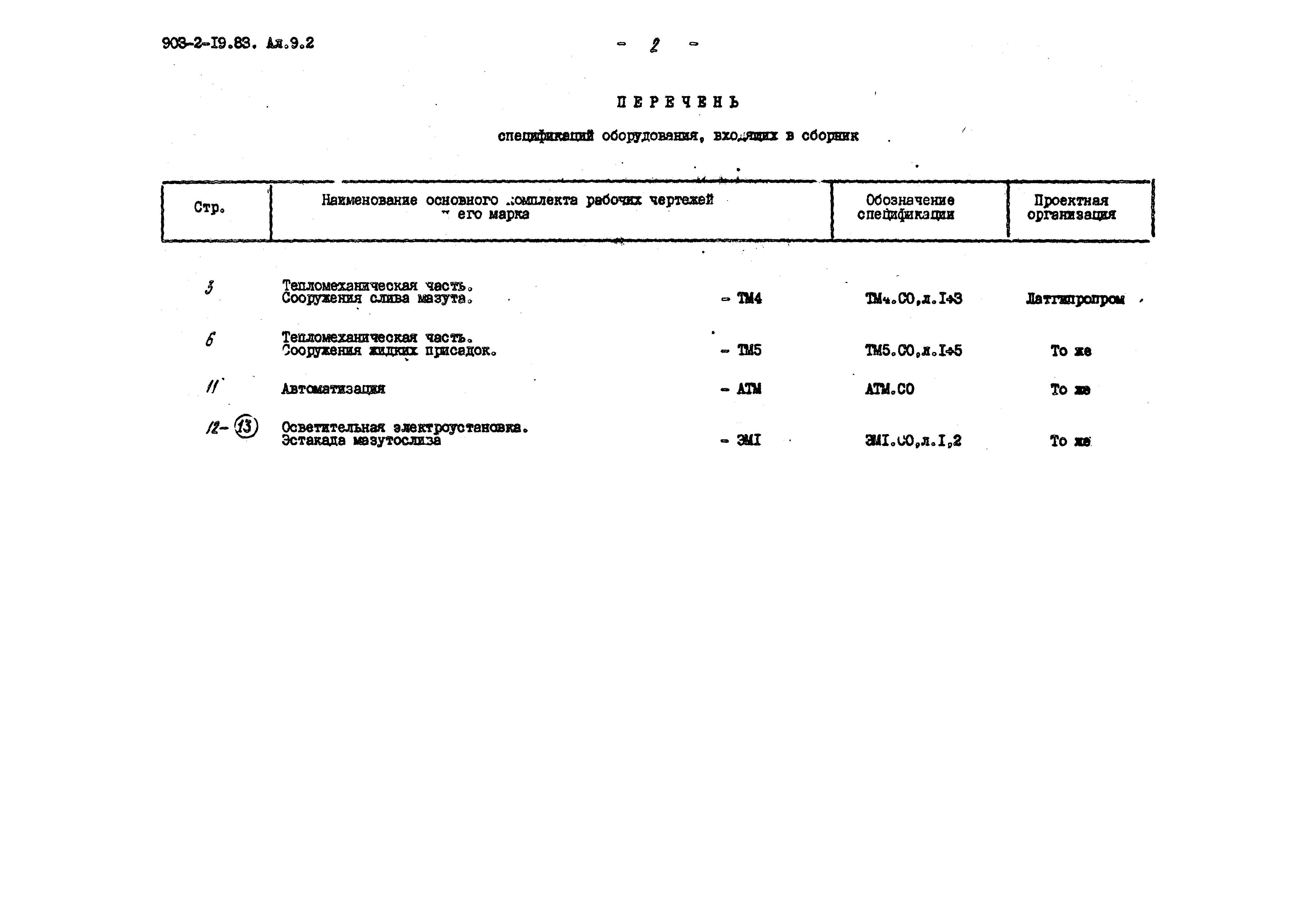 Типовой проект 903-2-19.83