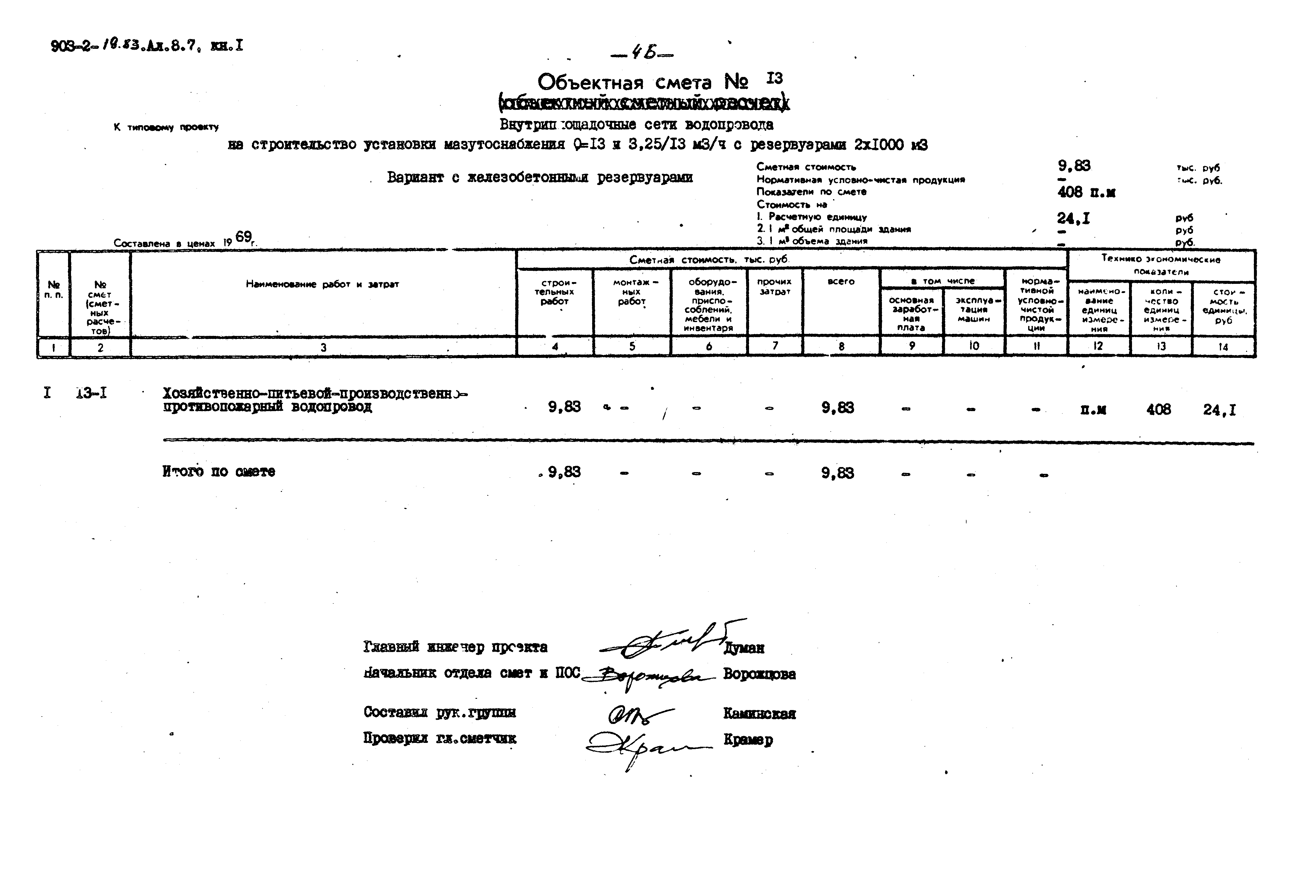 Типовой проект 903-2-19.83