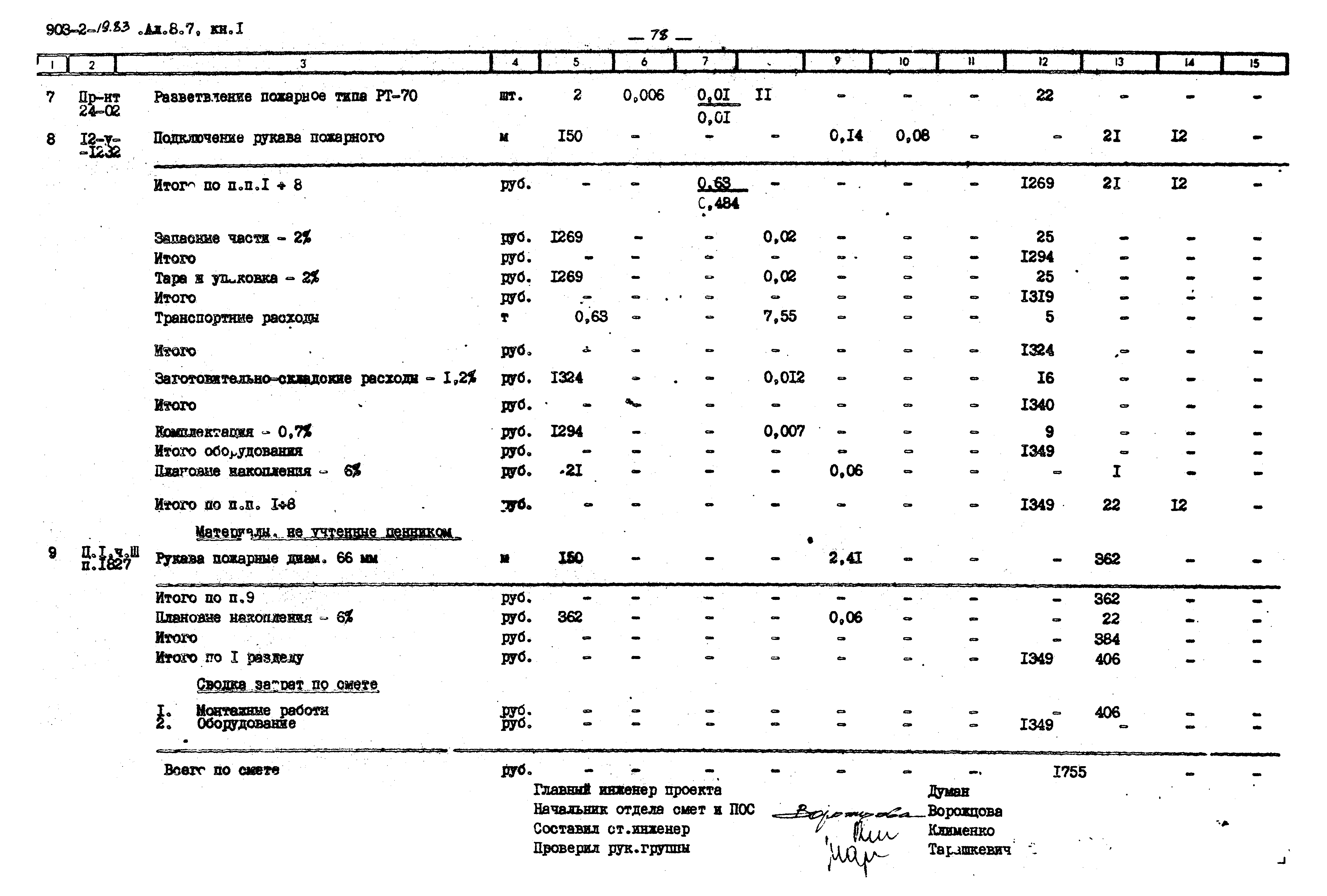 Типовой проект 903-2-19.83