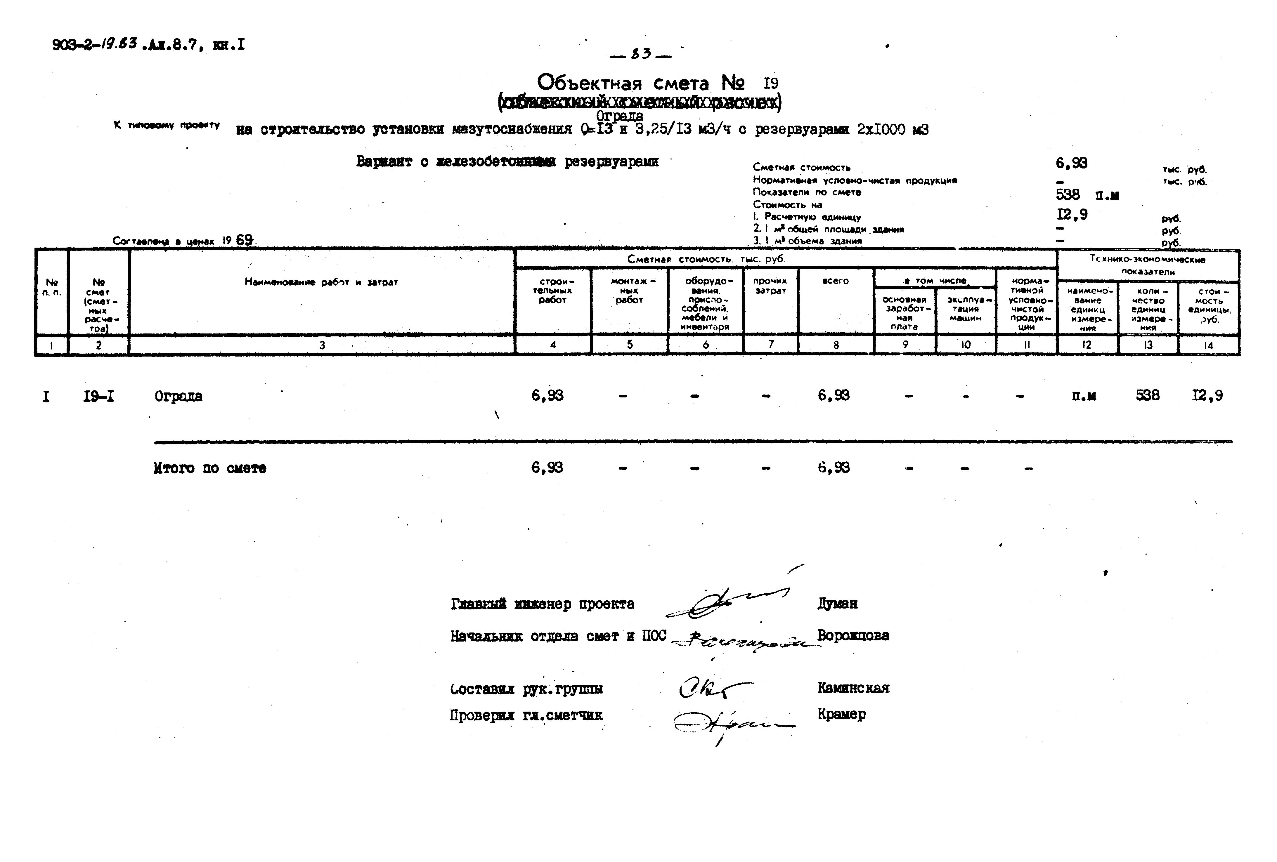 Типовой проект 903-2-19.83