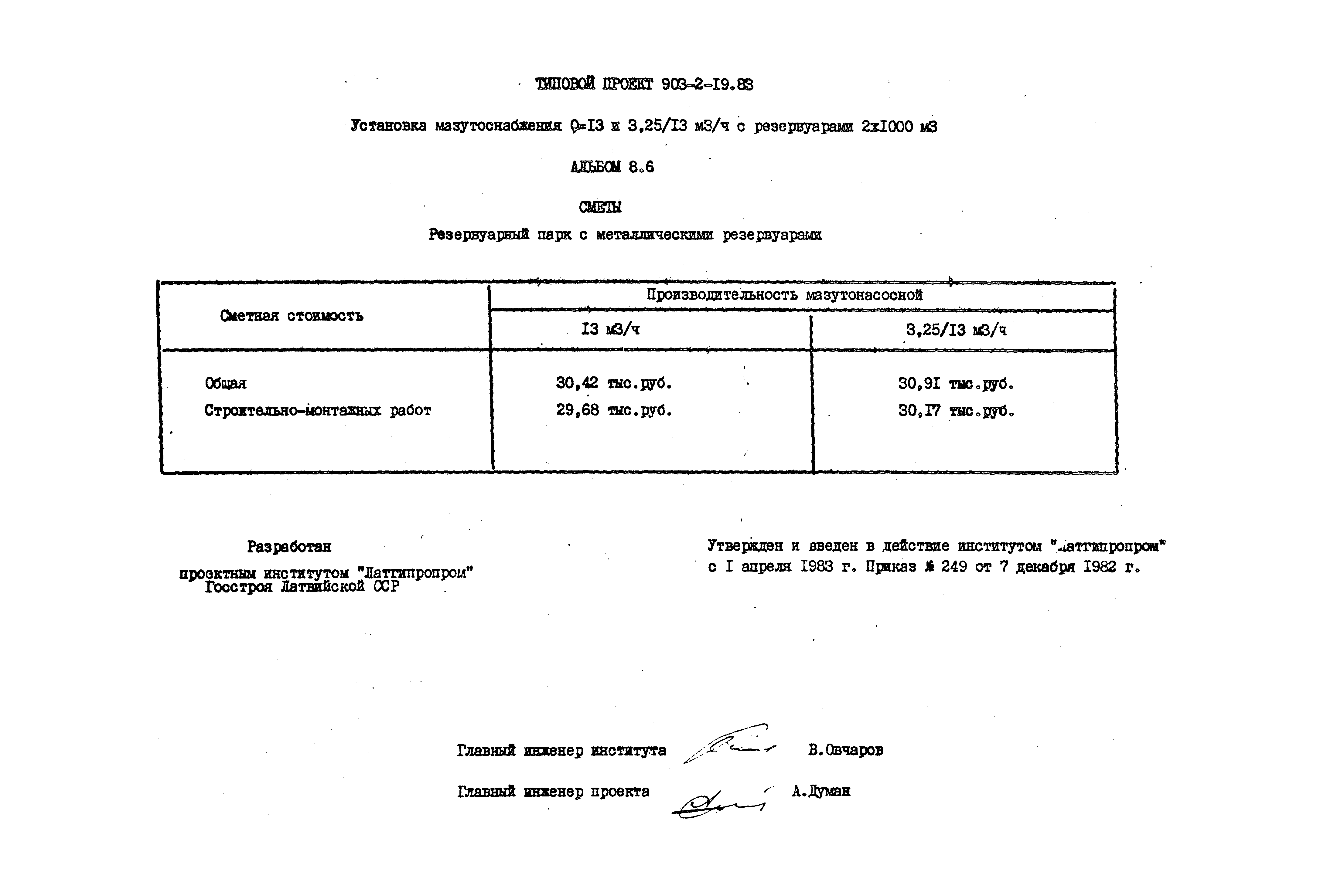 Типовой проект 903-2-19.83