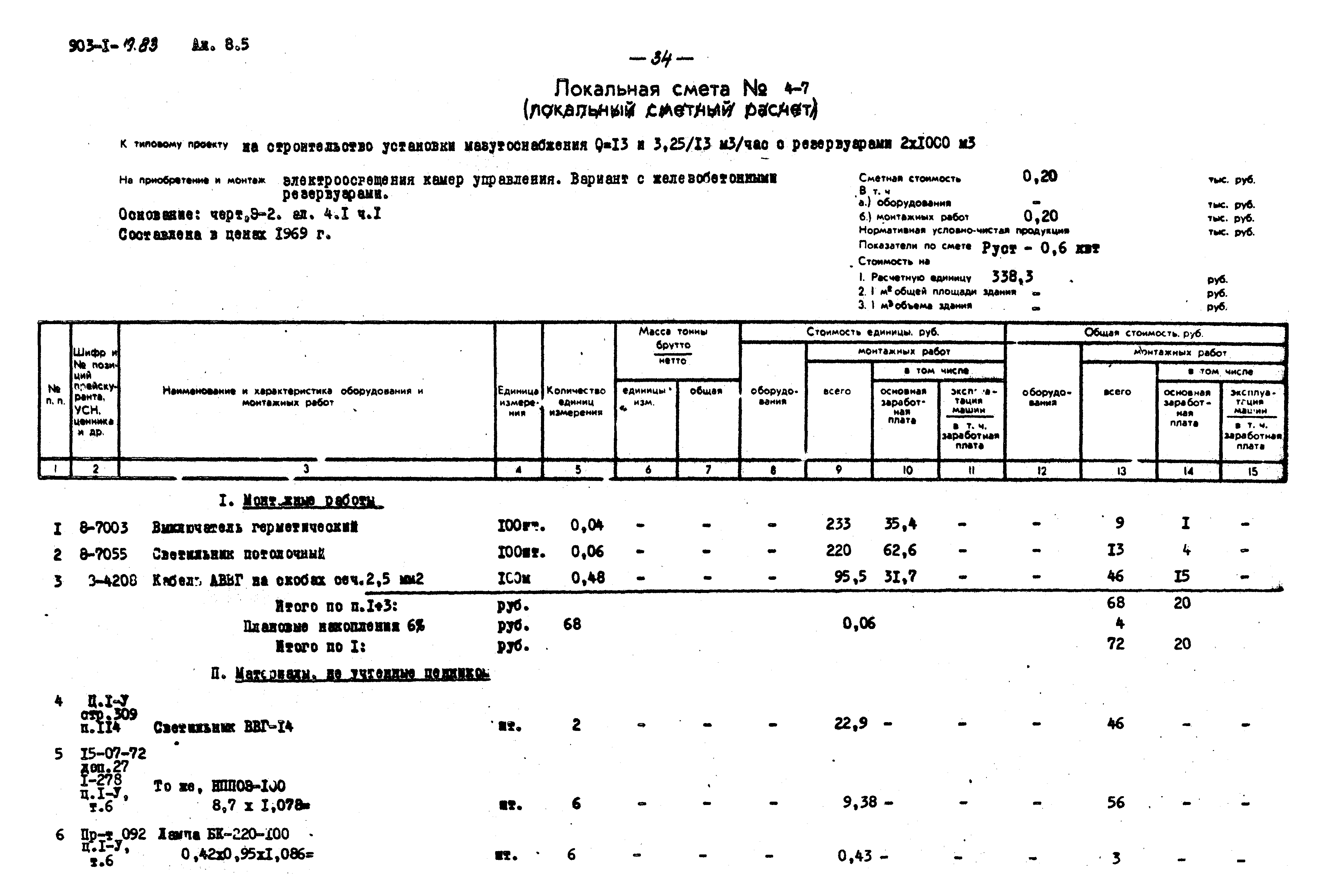 Типовой проект 903-2-19.83