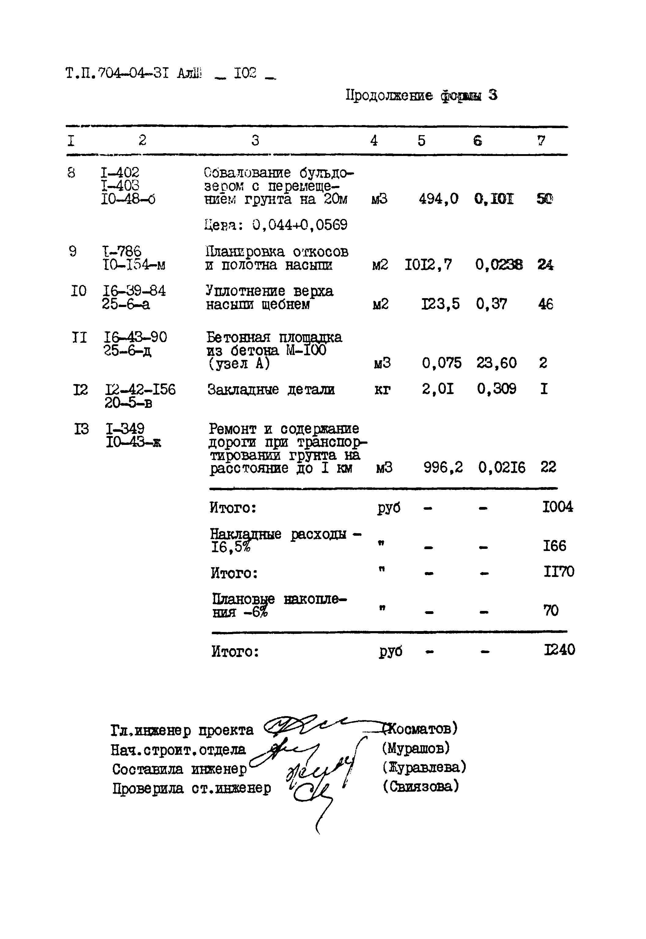 Типовые проектные решения 704-04-31