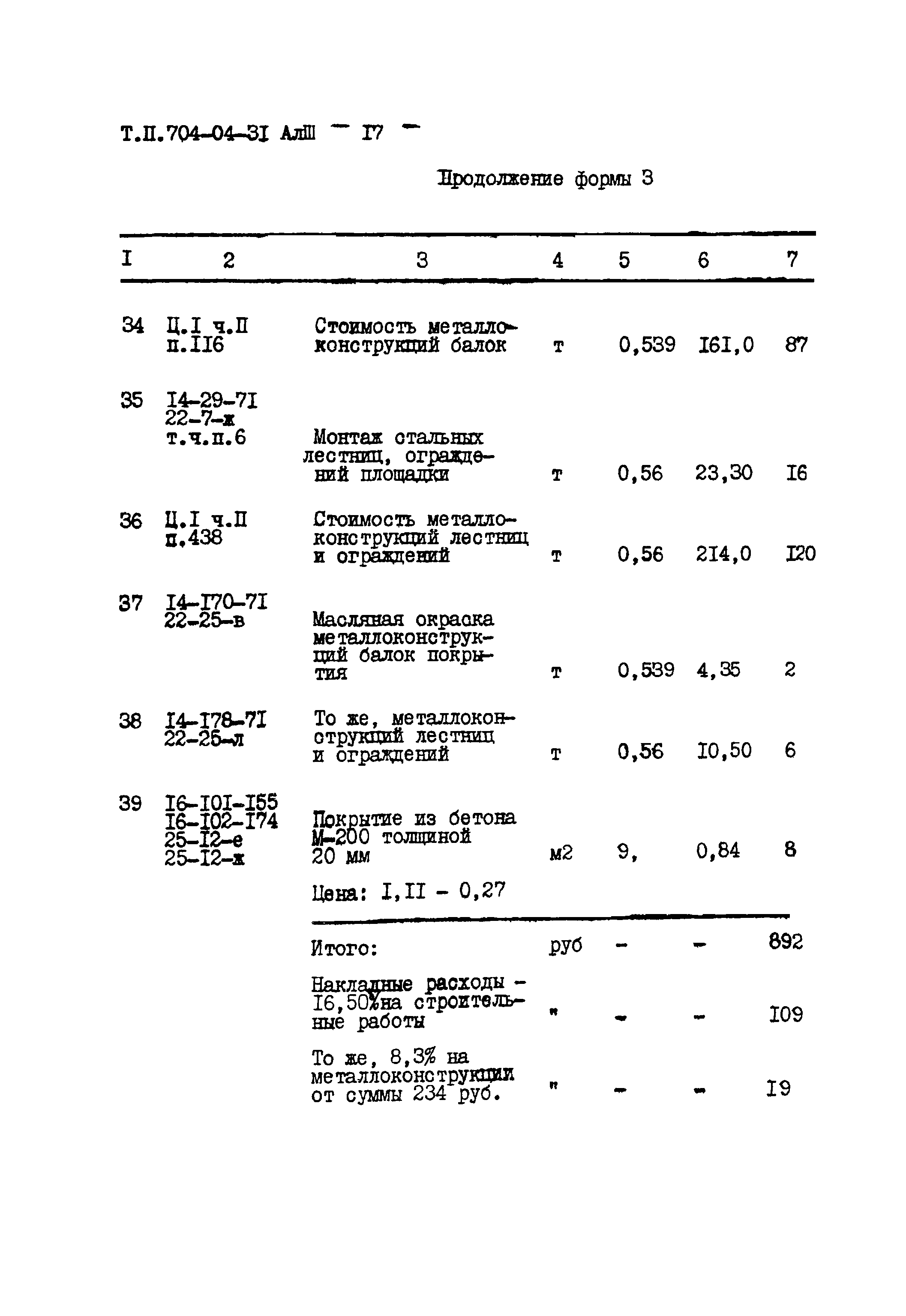 Типовые проектные решения 704-04-31