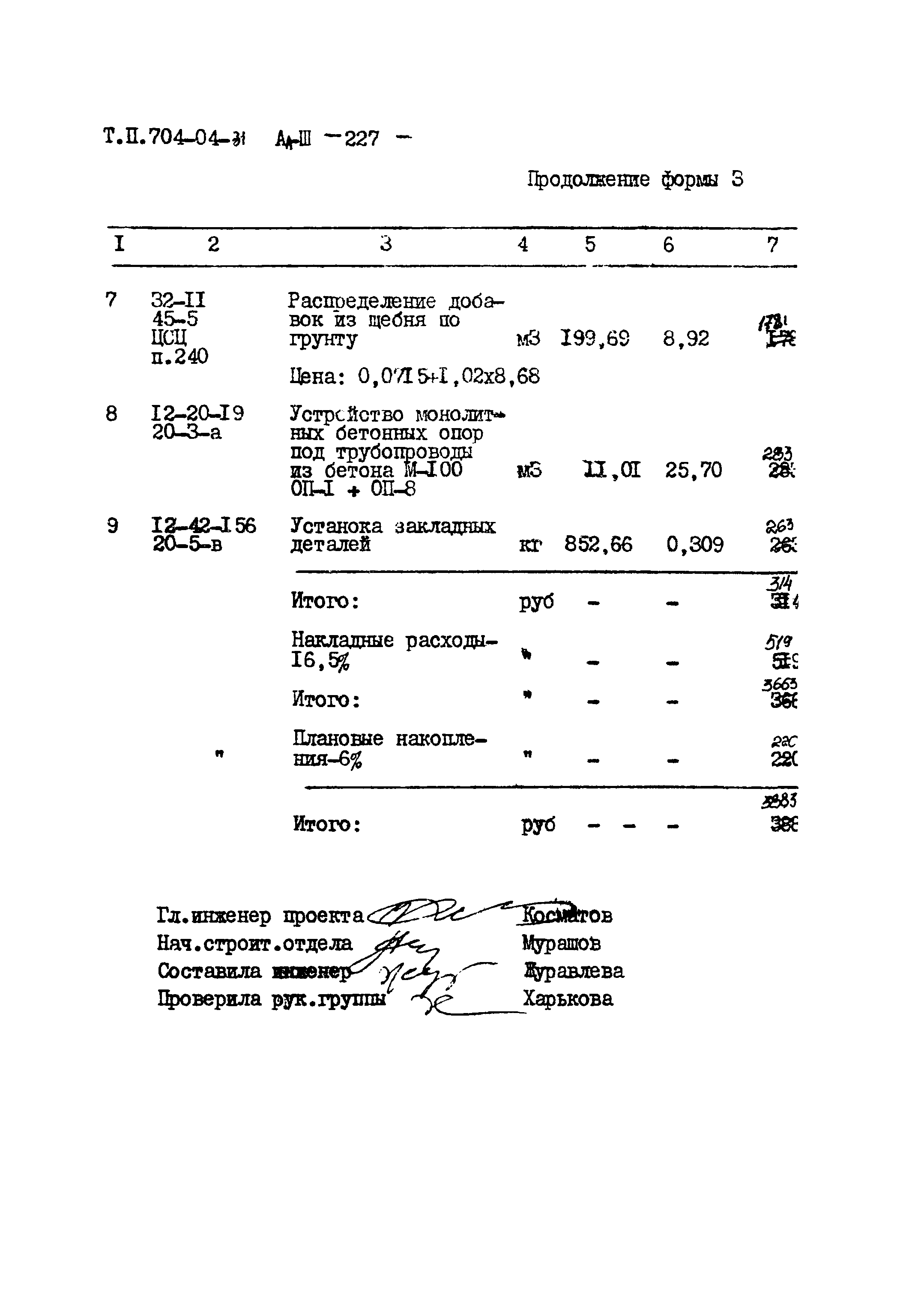 Типовые проектные решения 704-04-31