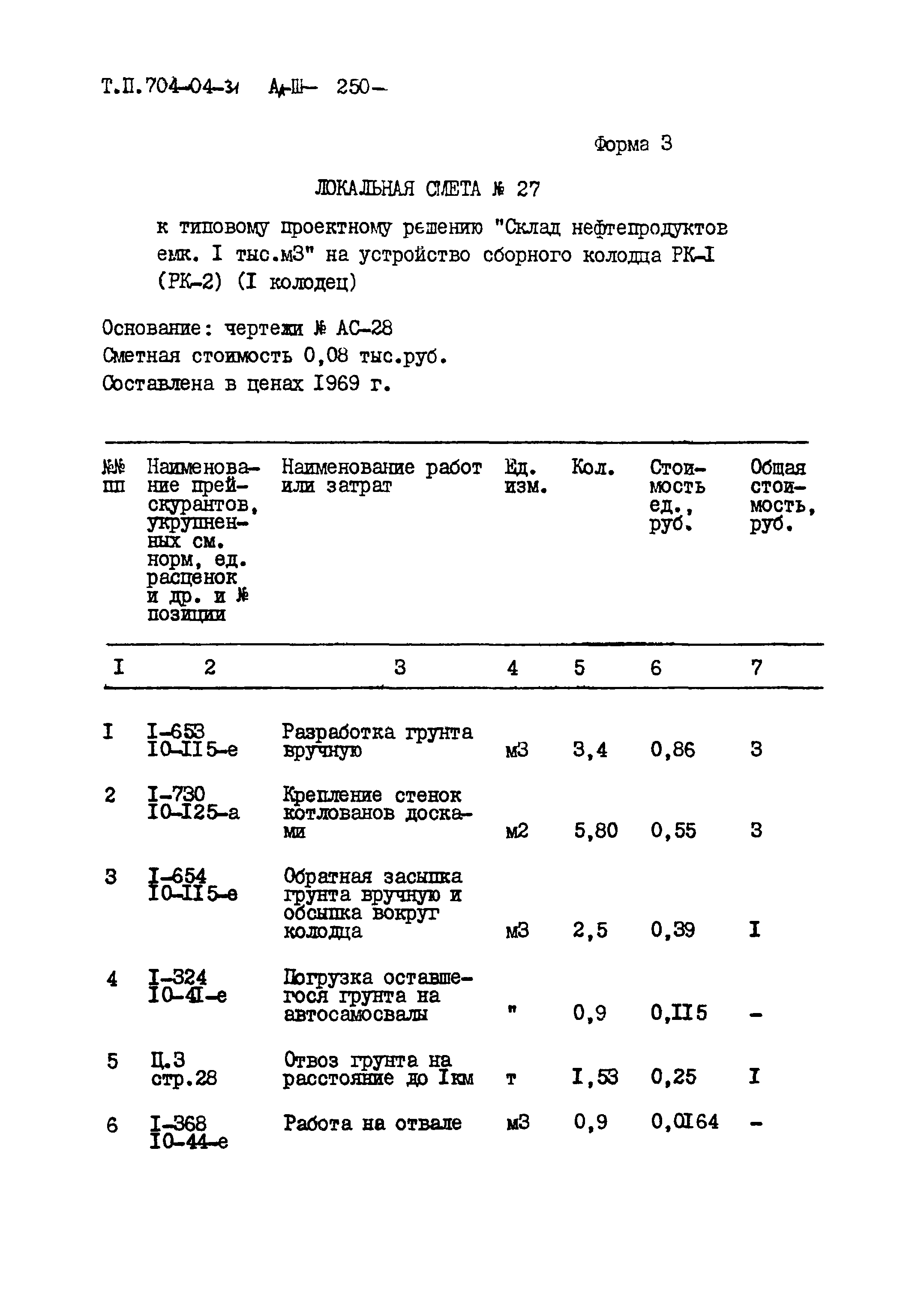 Типовые проектные решения 704-04-31